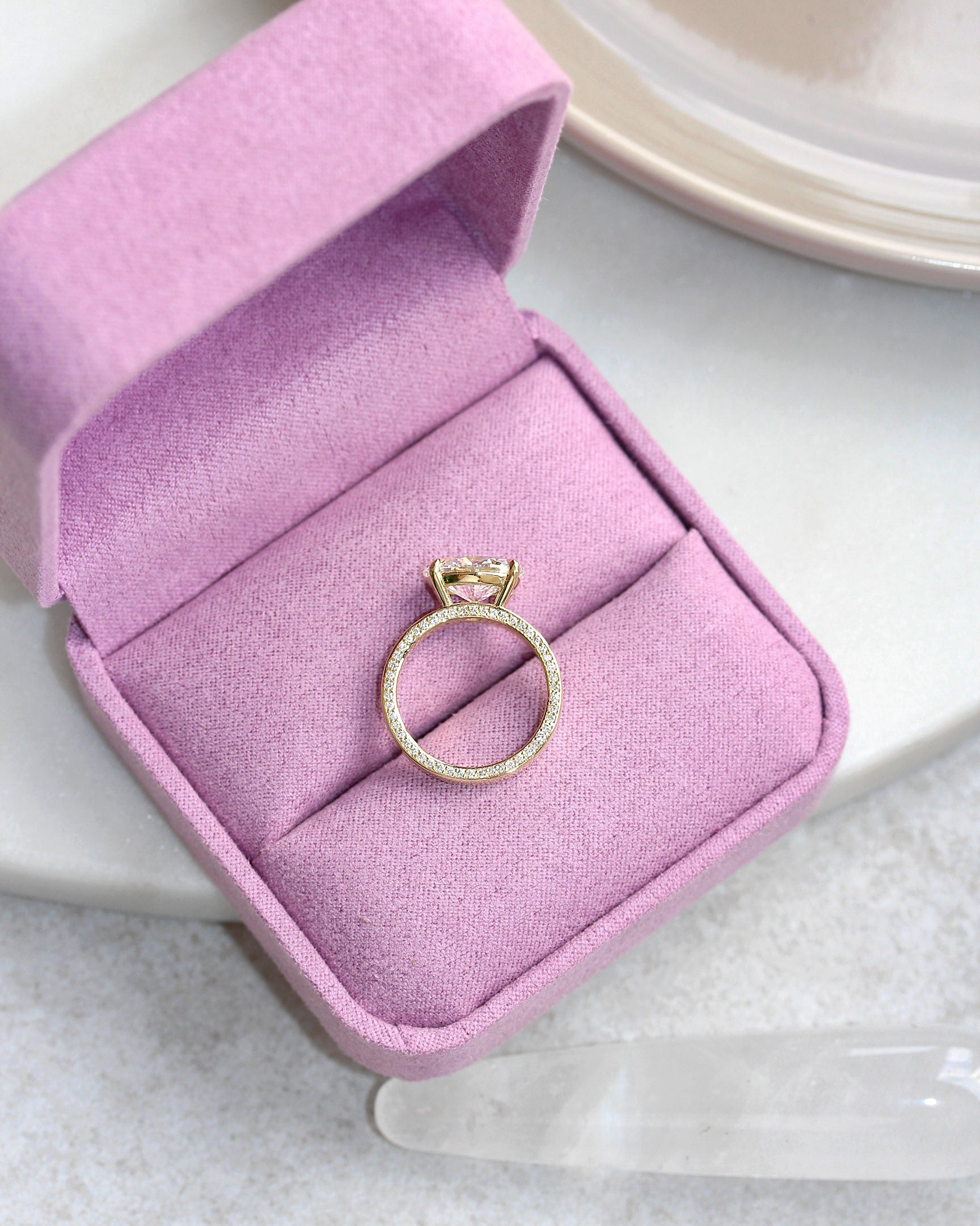 3CT Oval Lab Diamond East West Engagement Ring – Low Profile with Surprise Hidden Eternity Band, 3ct oval lab diamond set East west, low profile, surprise and hidden eternity engagement ring