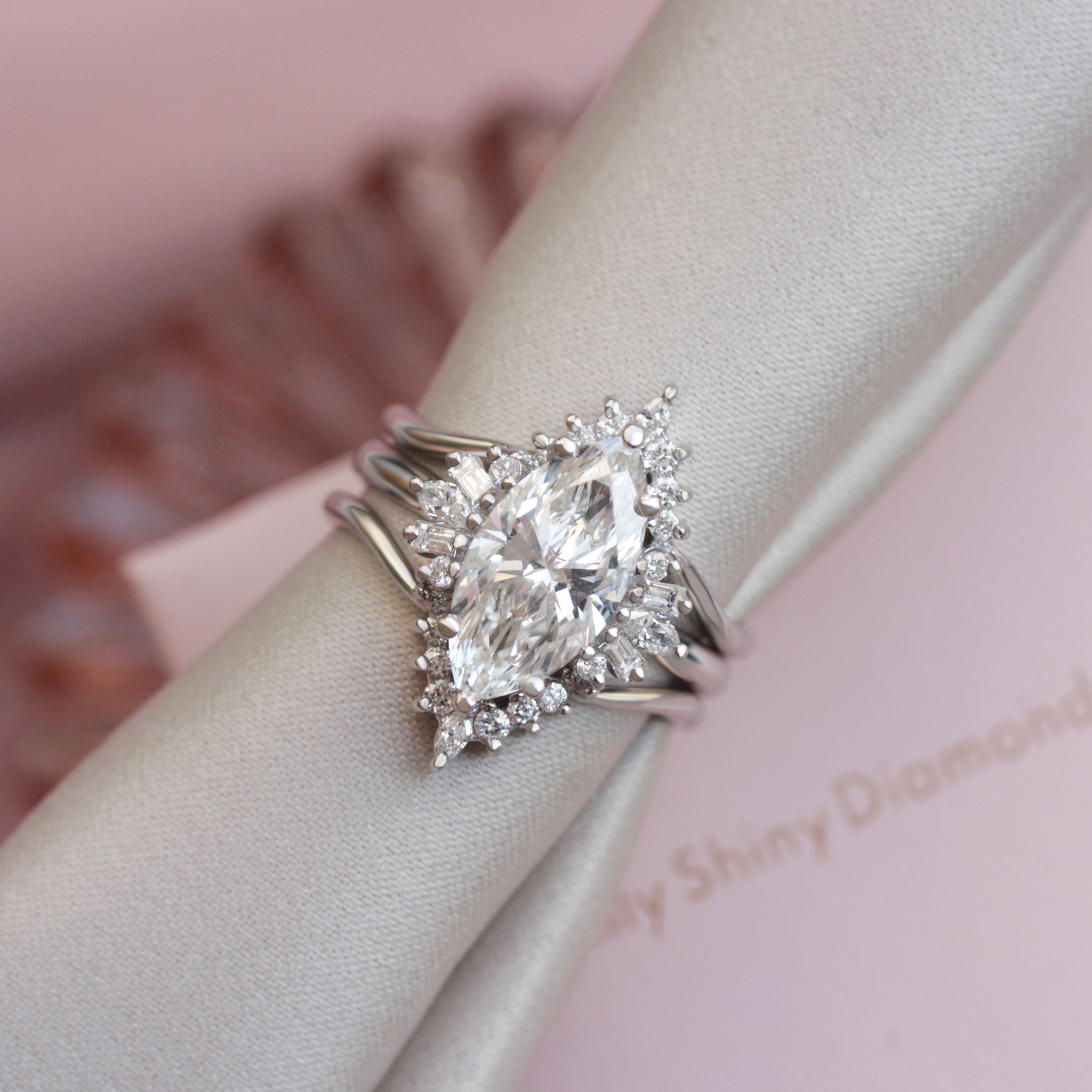 3 carat marquise diamond engagement ring white gold