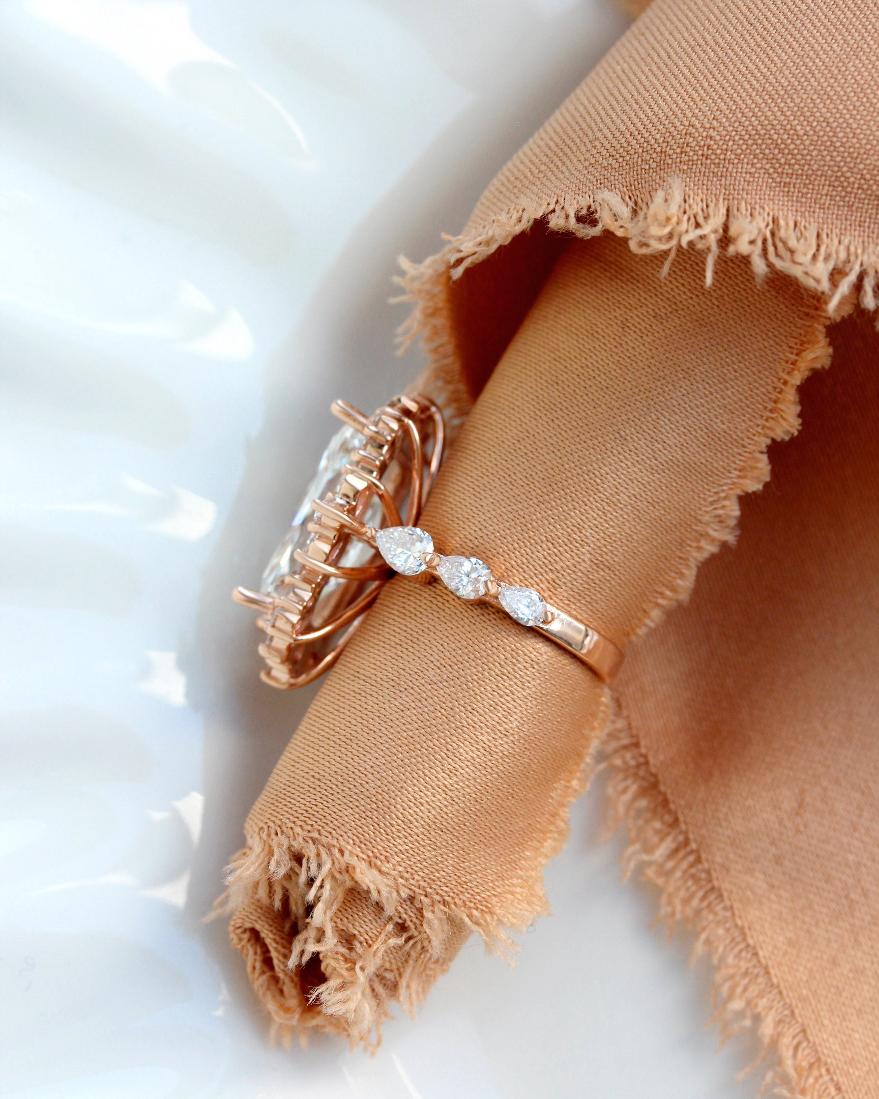 9ct Radiant Lab Grown Diamond Statement Ballerina Royal Engagement Ring - Venice