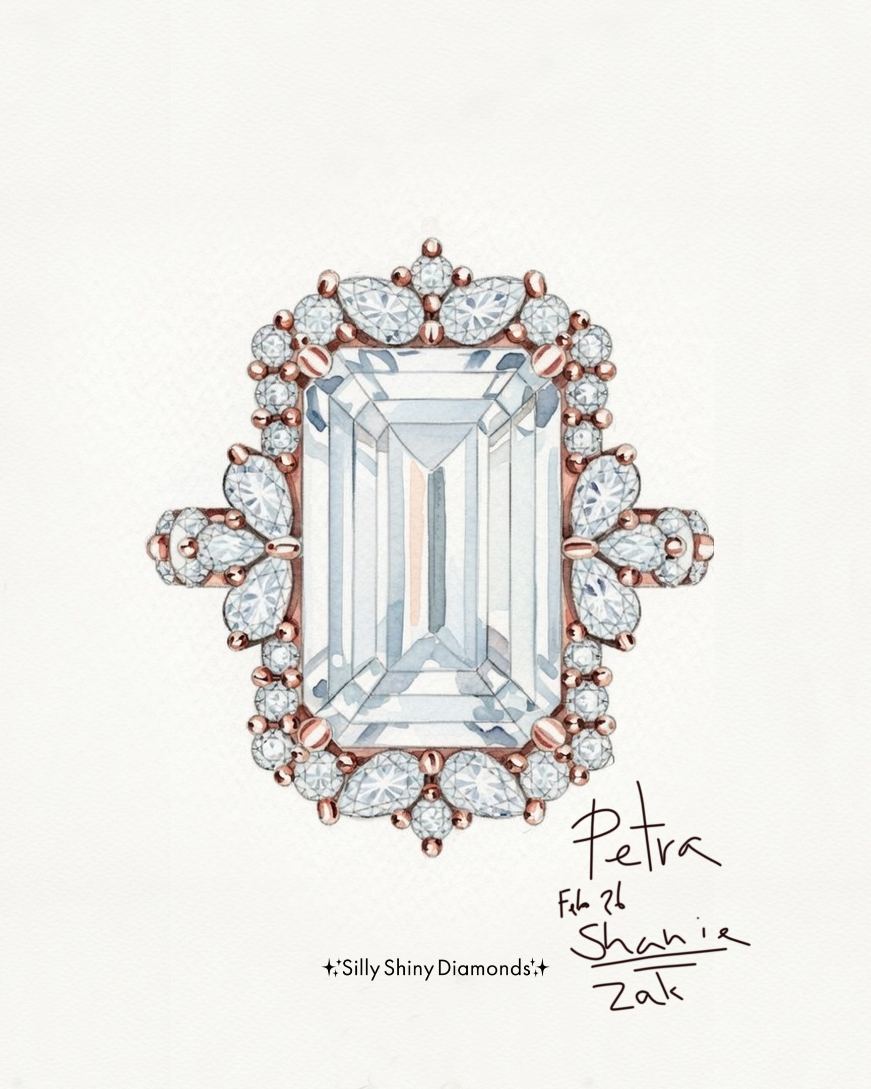 12ct Cushion Cut Diamond Engagement Ring - Victorian Avant Garde High Jewelry Statement Engagement Ring