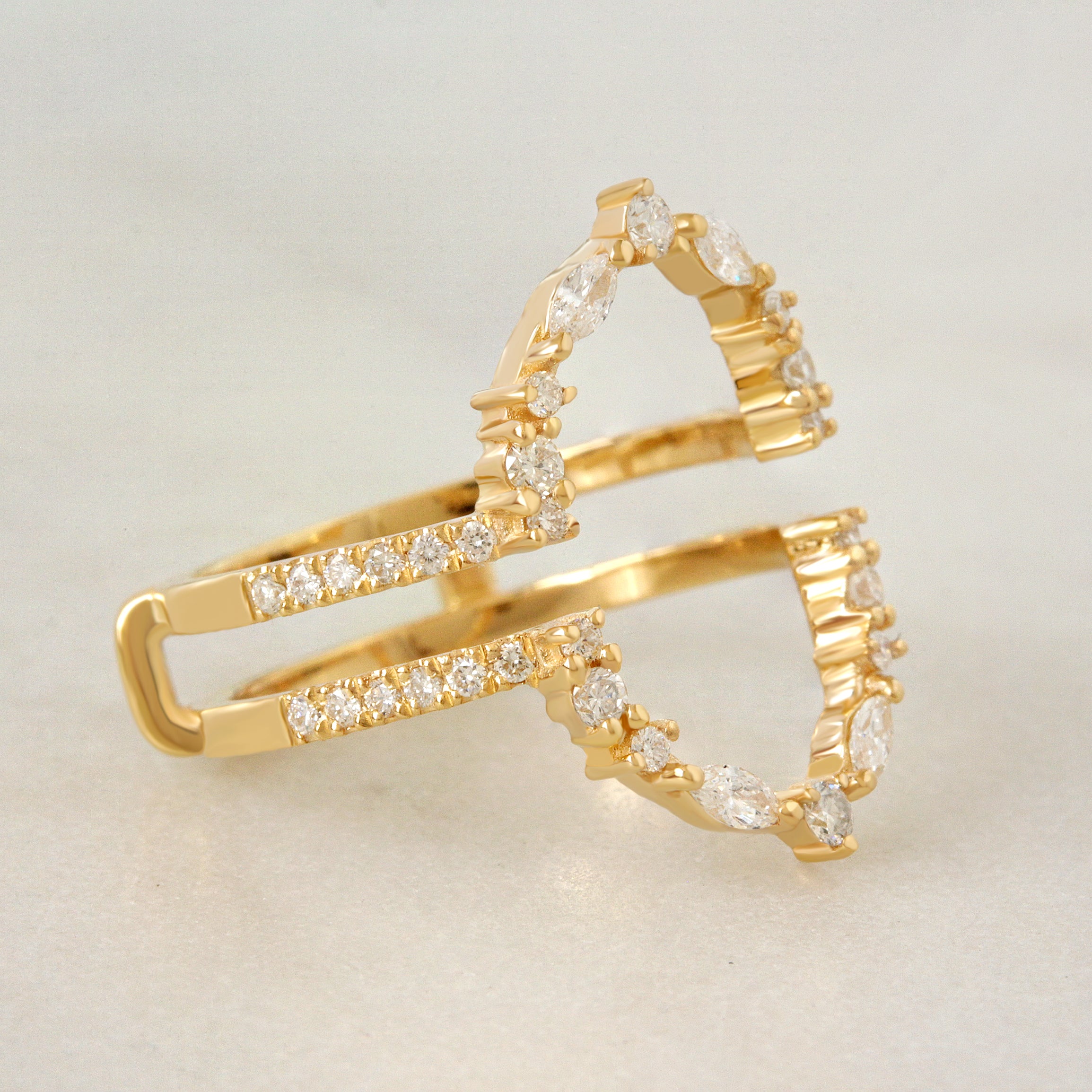 Diamond Ring Guard Nesting Ring Wrap Enhancer Charlotte