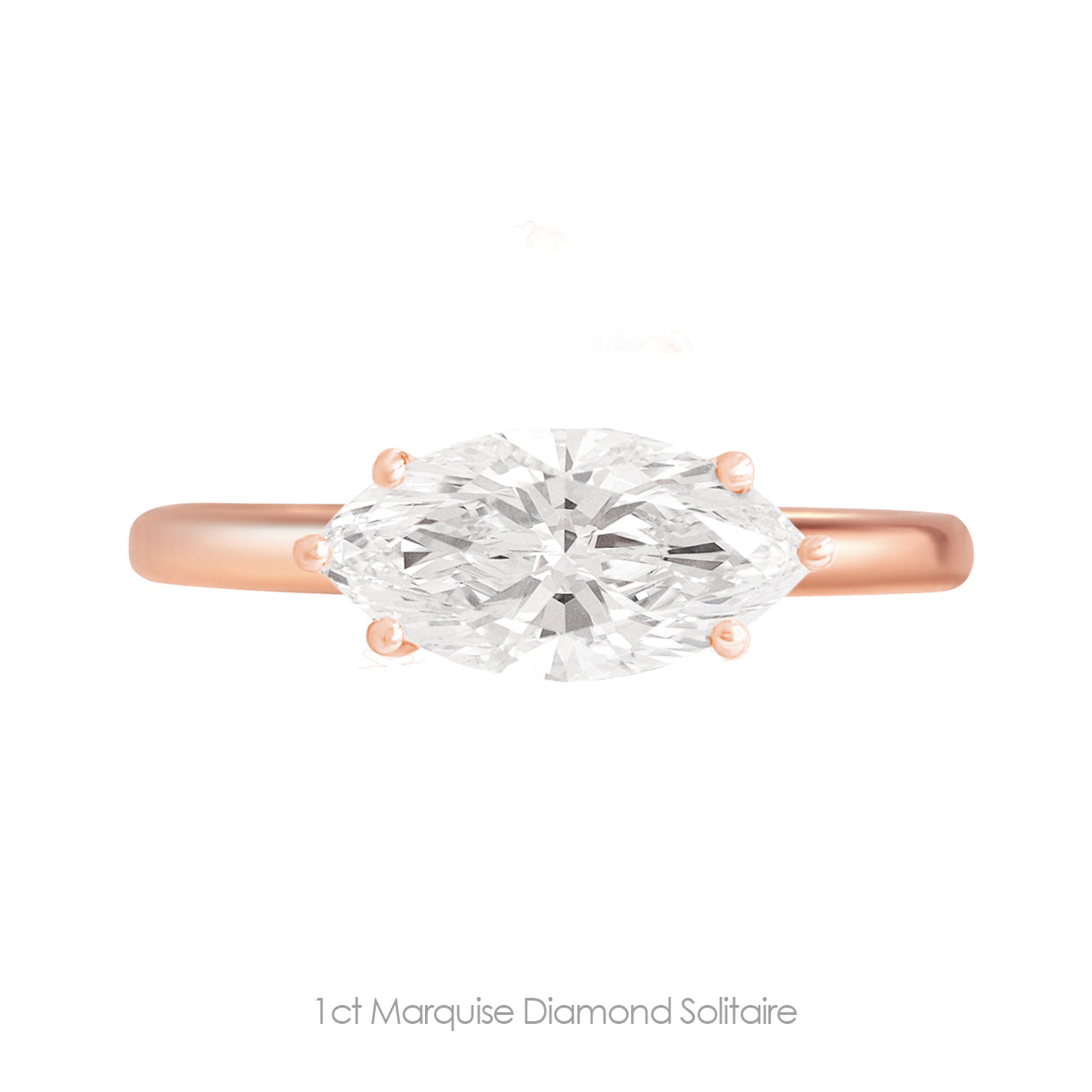 טבעת אירוסין יהלום סוליטר בחיתוך אמרלד - דמי