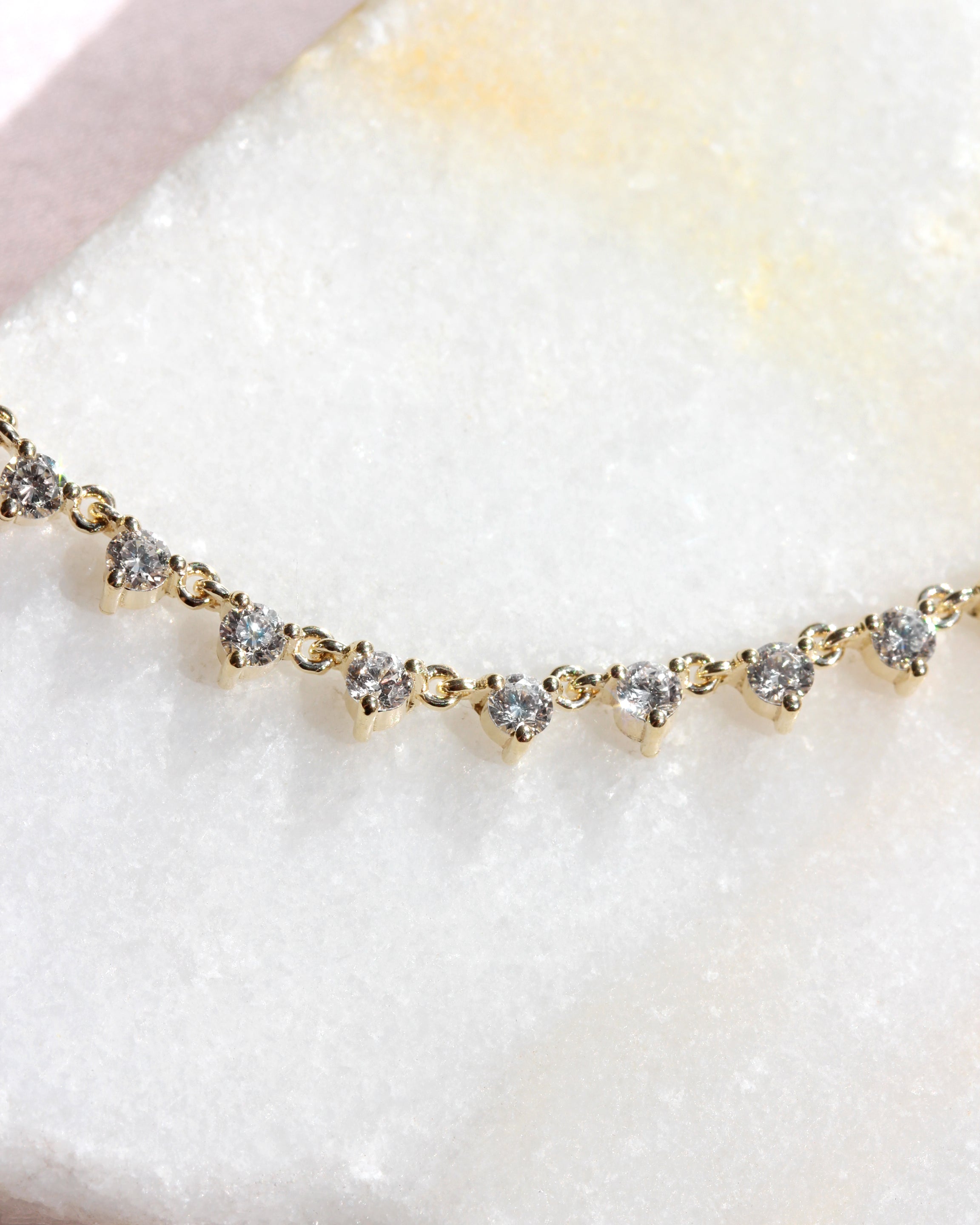 Floating Diamonds Tennis Necklace Collier 2.7ct, tennis necklace, diamond necklace