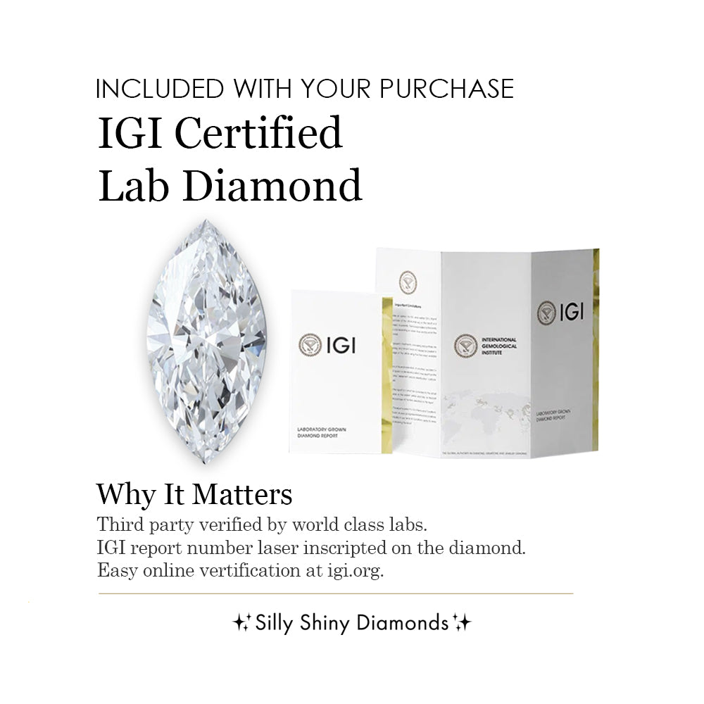 3 Carat Marquise Lab Diamond Modern Engagement Ring with Two Matching V Nesting Rings - Ashley