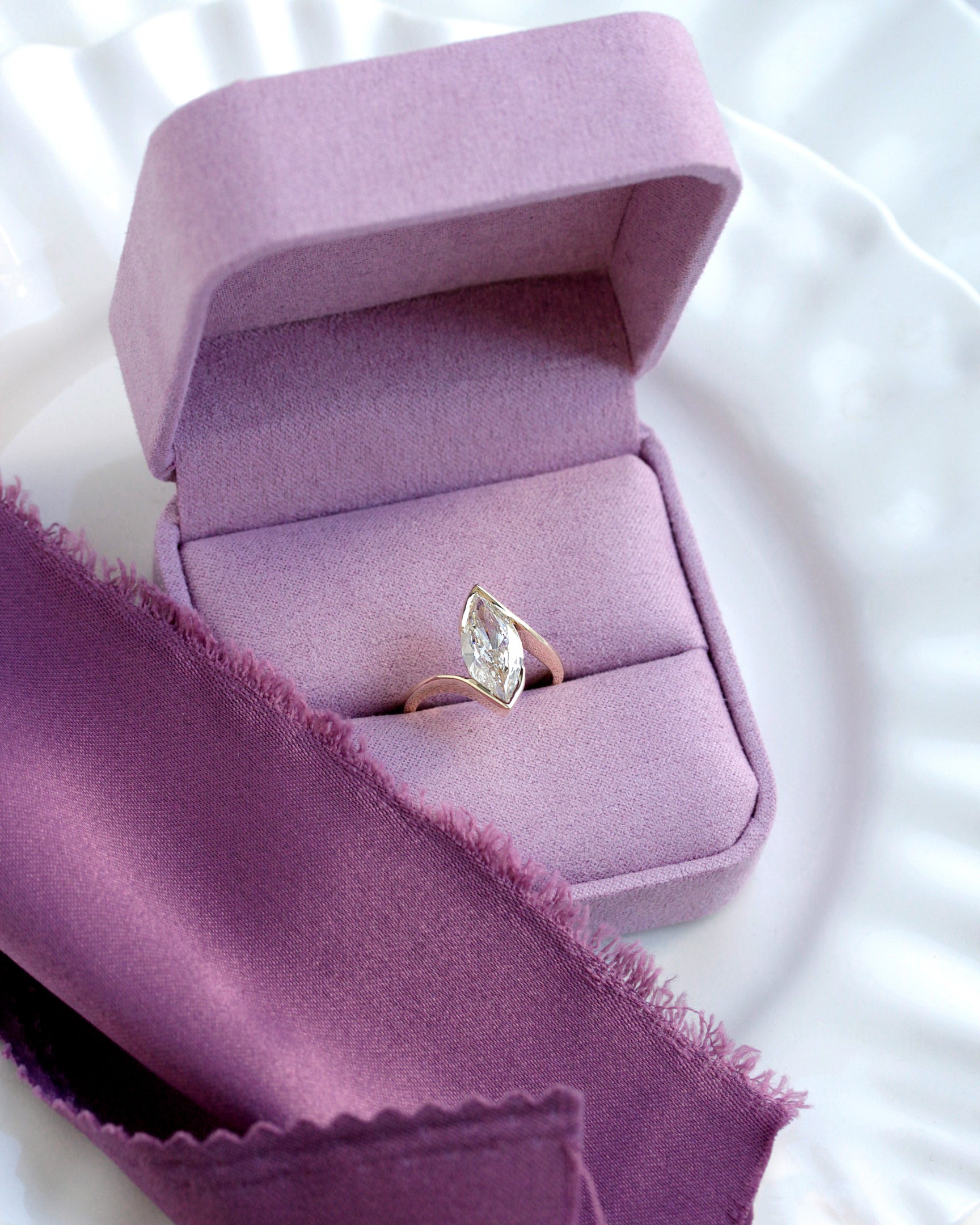 Marquise Diamond Solitaire Half Bezel Ring, Modern Engagement Ring, The Alignment Ring, Marquise Diamond Solitaire Half Bezel Ring, Modern Engagement Ring, The Alignment RingMarquise Diamond Solitaire Half Bezel Ring, Modern Engagement Ring