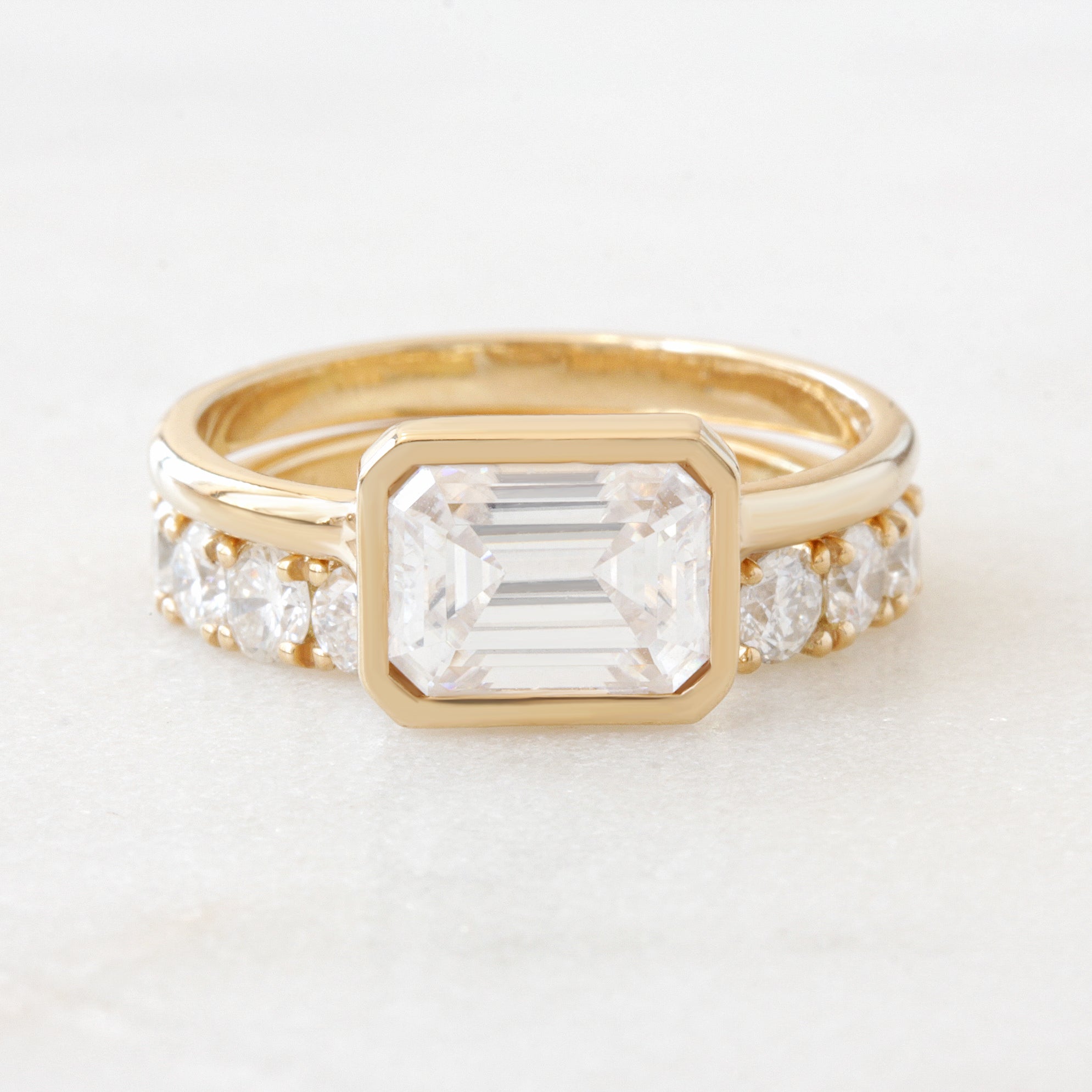 Diamond Open Cuff Ring - Mila ♥