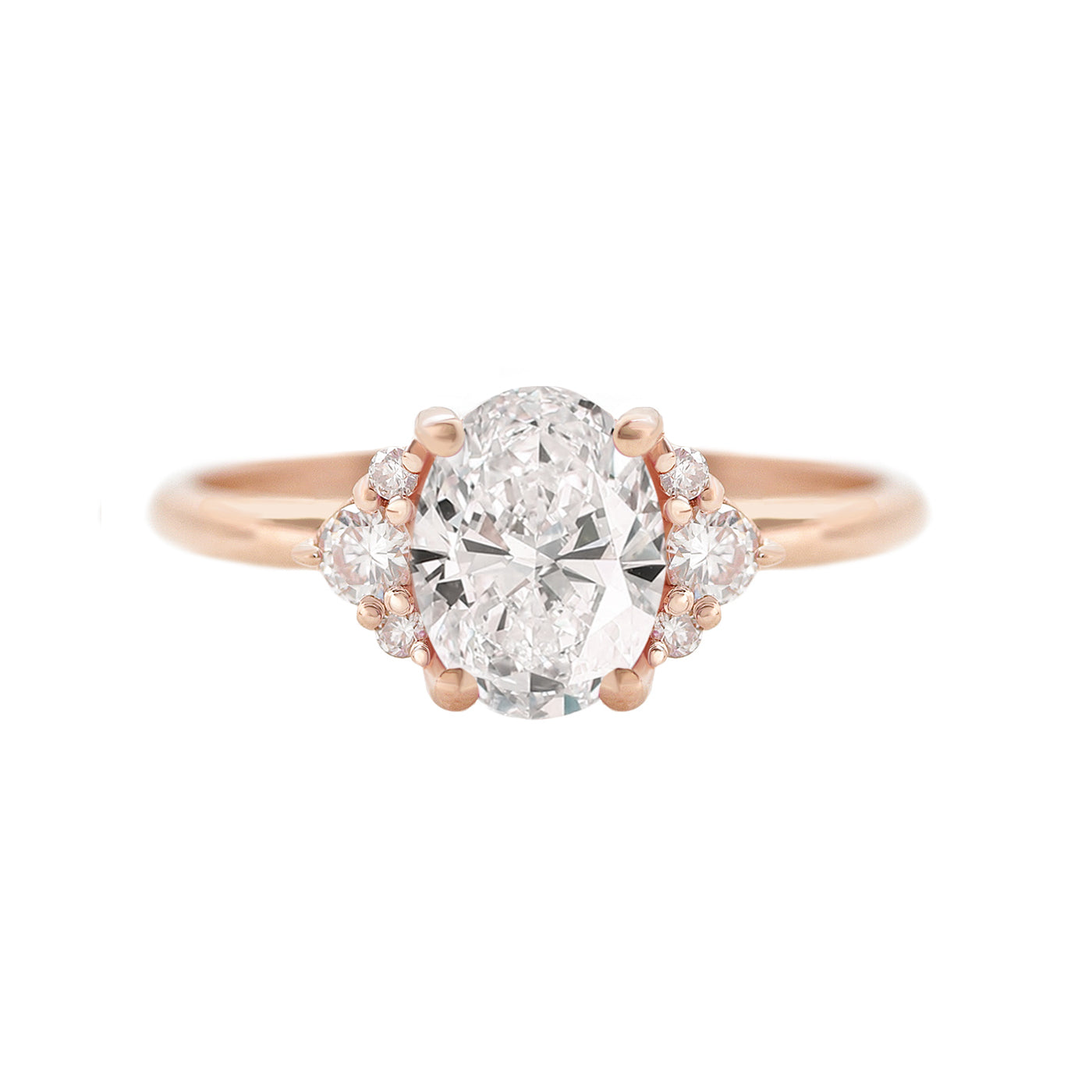 Oval Diamond Simple and Elegant Engagement Ring, Isabella ♥