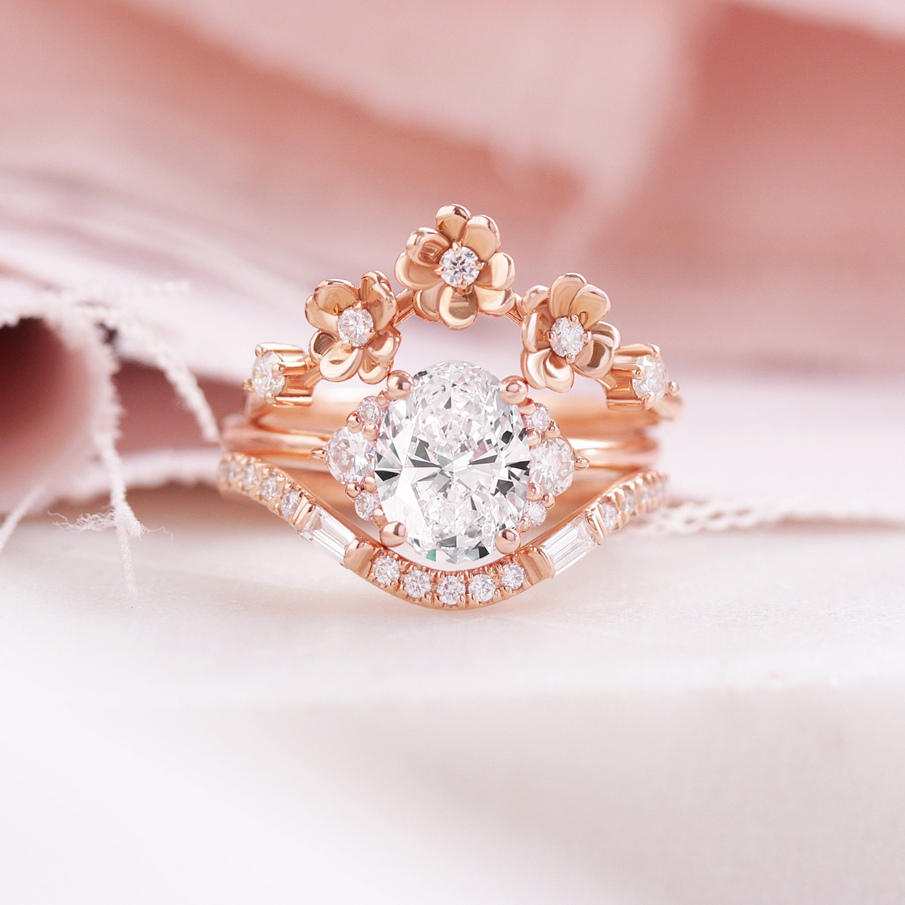 Oval Diamond Simple and Elegant Engagement Ring, Isabella ♥