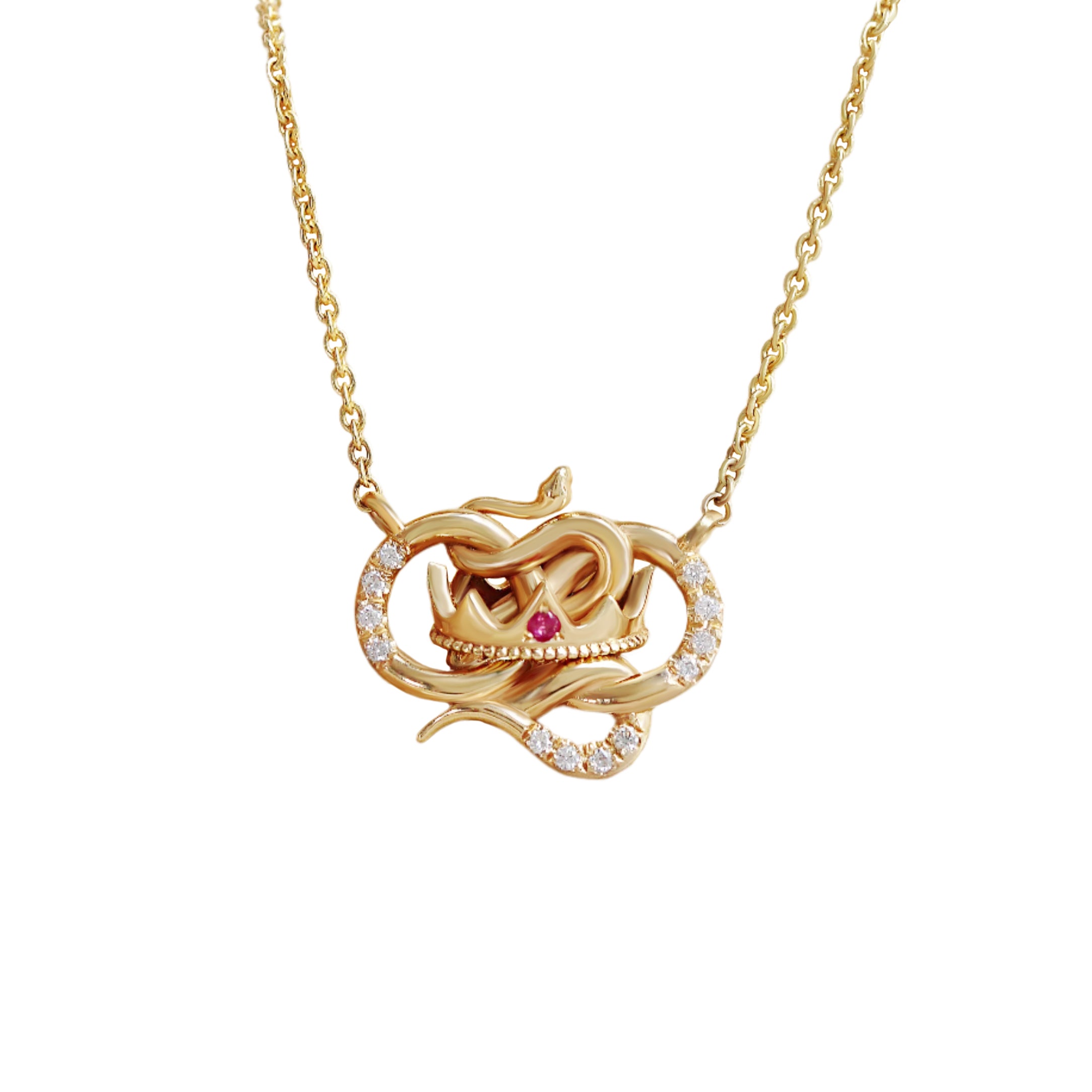 שרשרת Pave Diamonds 5 משולשים גדולים ♥