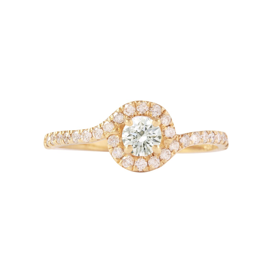 Round Halo Diamond Engagement Ring Basic