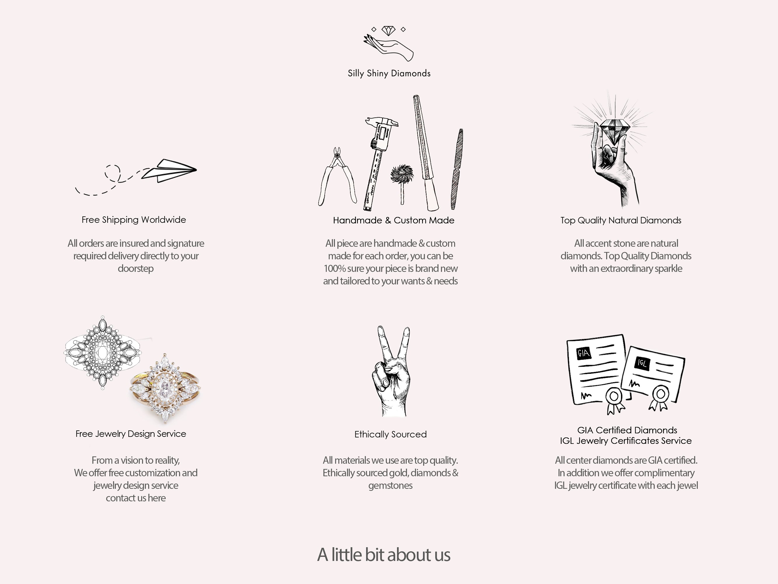 Diamond Chevron V Wedding Ring - Muse Nesting Ring ♥