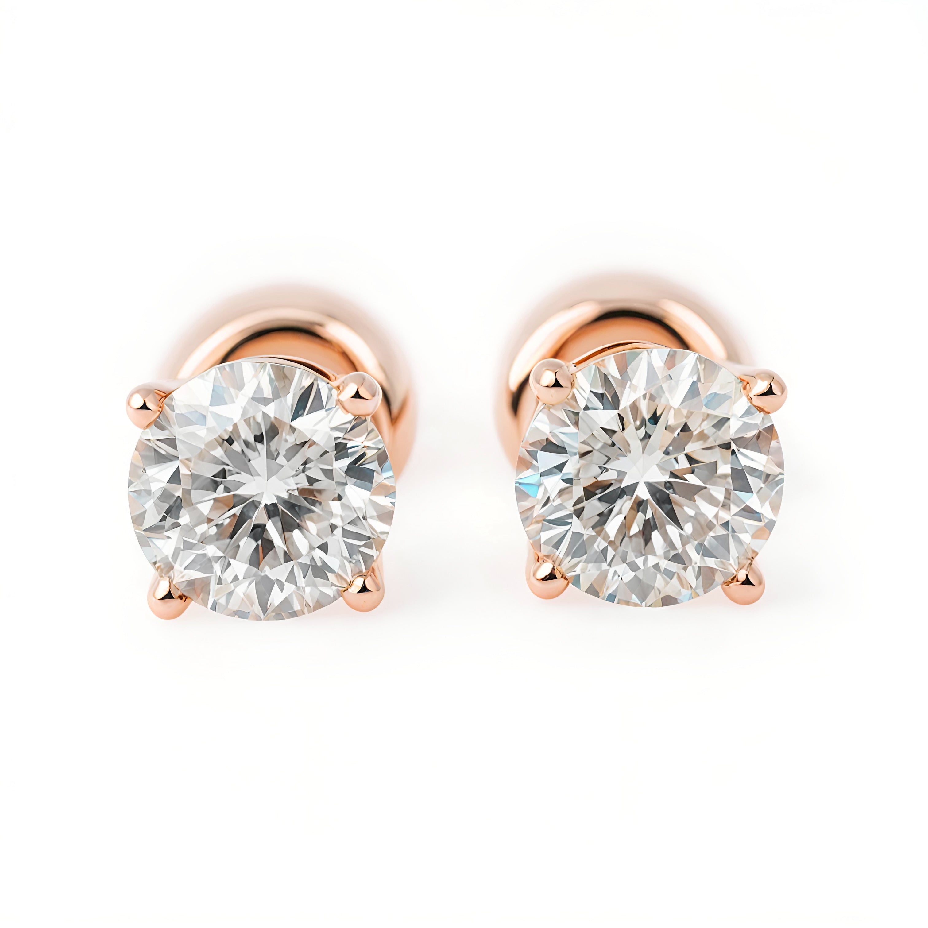 1CT Lab Diamond Martini Stud Earrings Arya GIFT