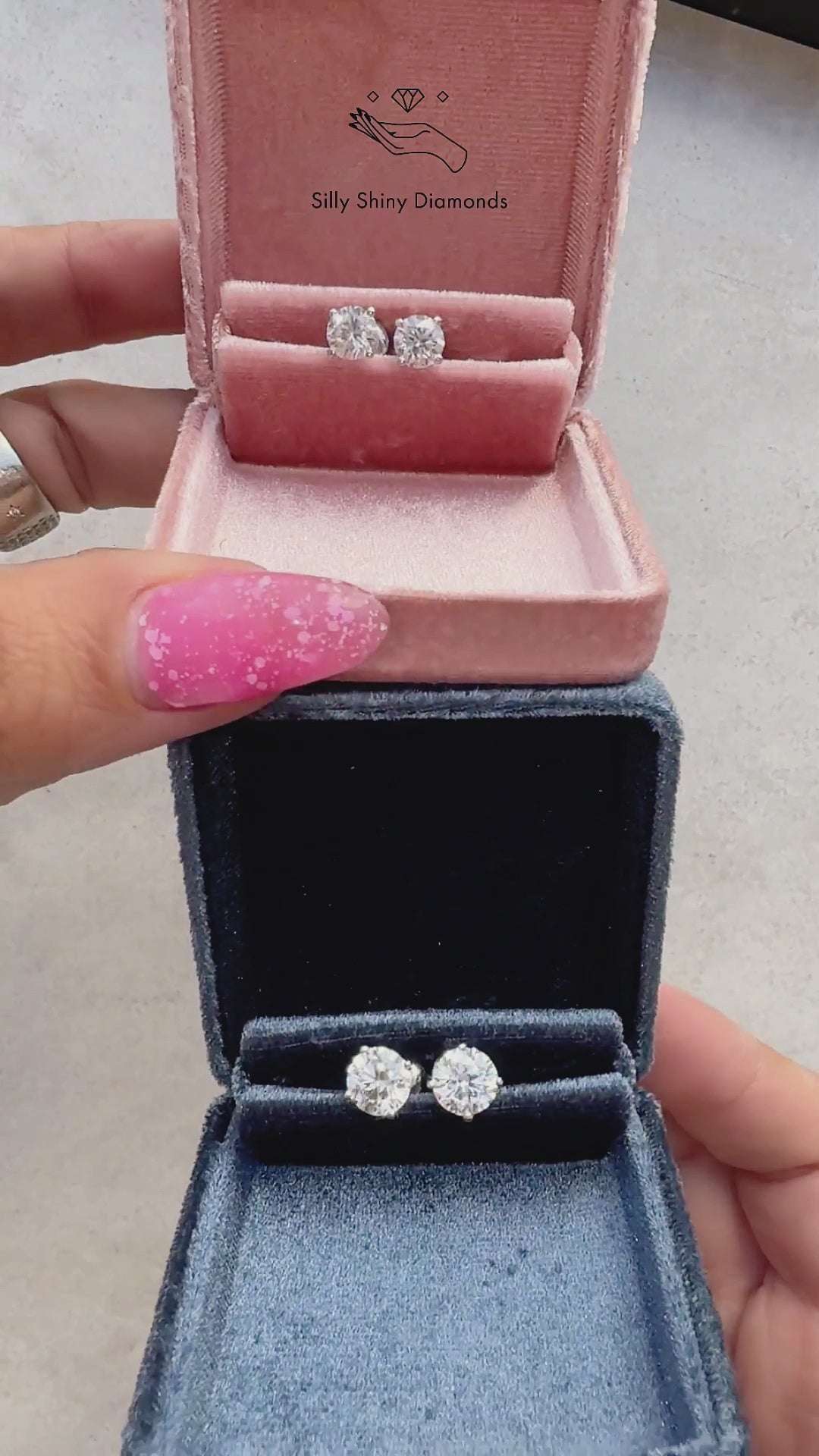 Lab Diamond Martini Stud Earrings Arya