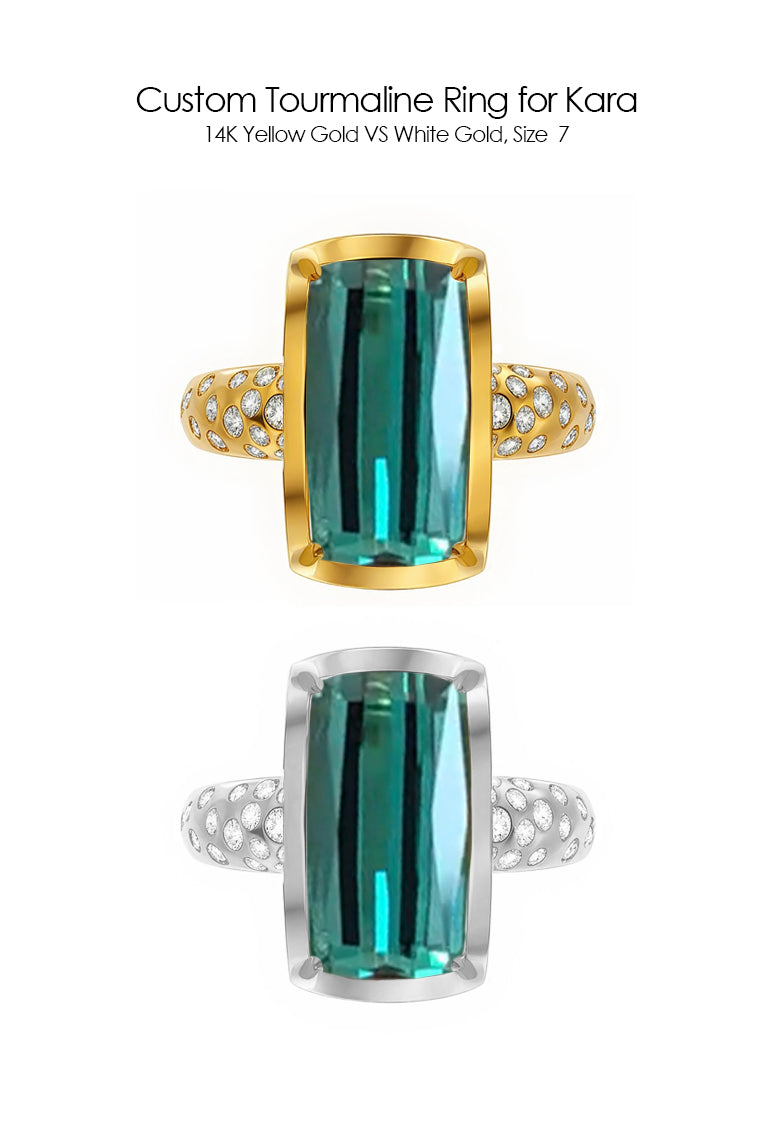 Private Listing for Kara - Adding Diamonds, 14K White gold, size 7
