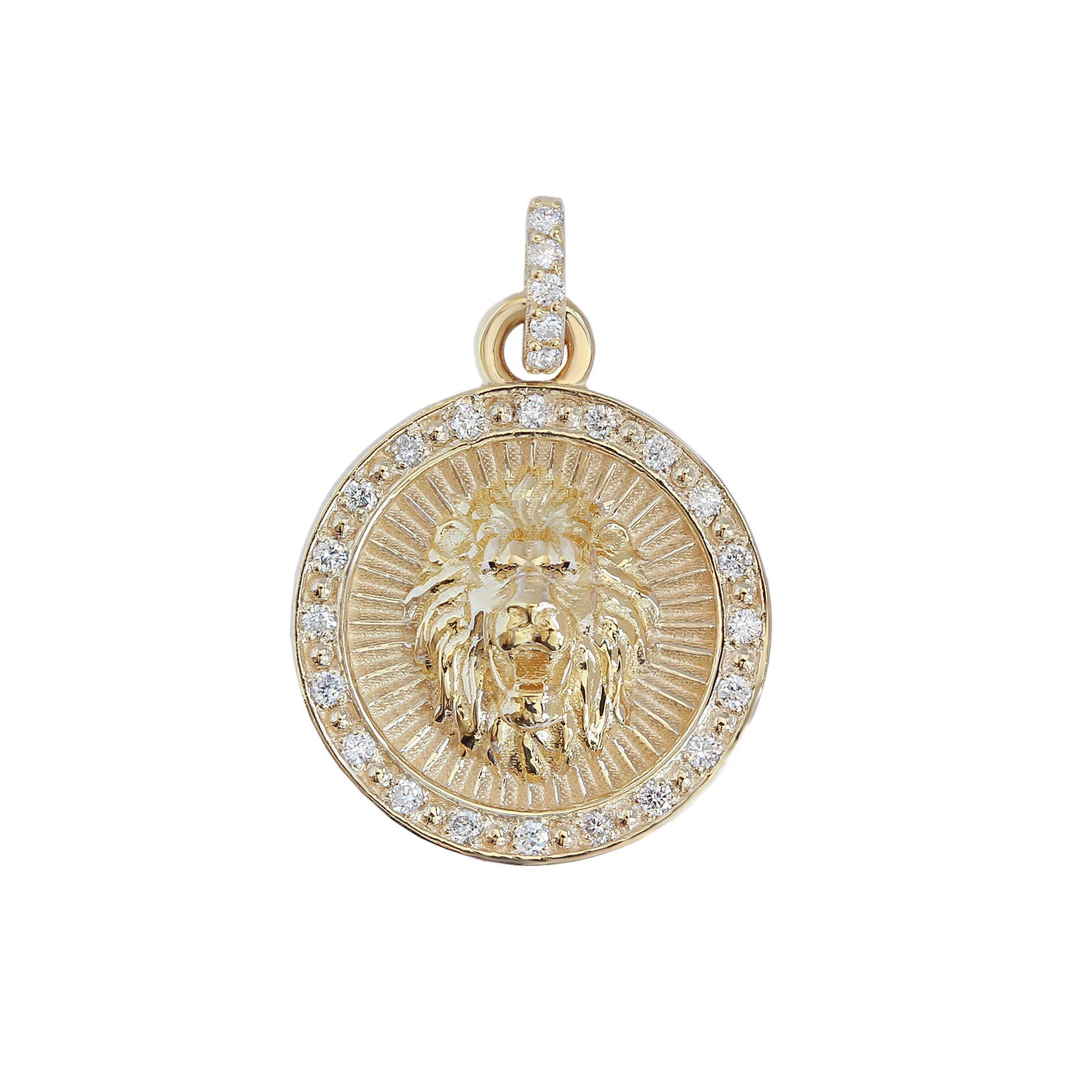 lion lio pendant zodiac astrology sign zion diamonds pendant yellow gold