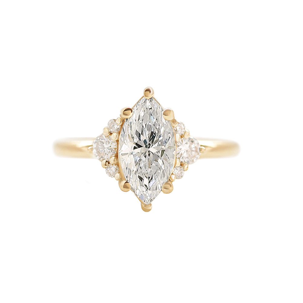 Marquise Diamond Engagement Ring "Isabella" ♥