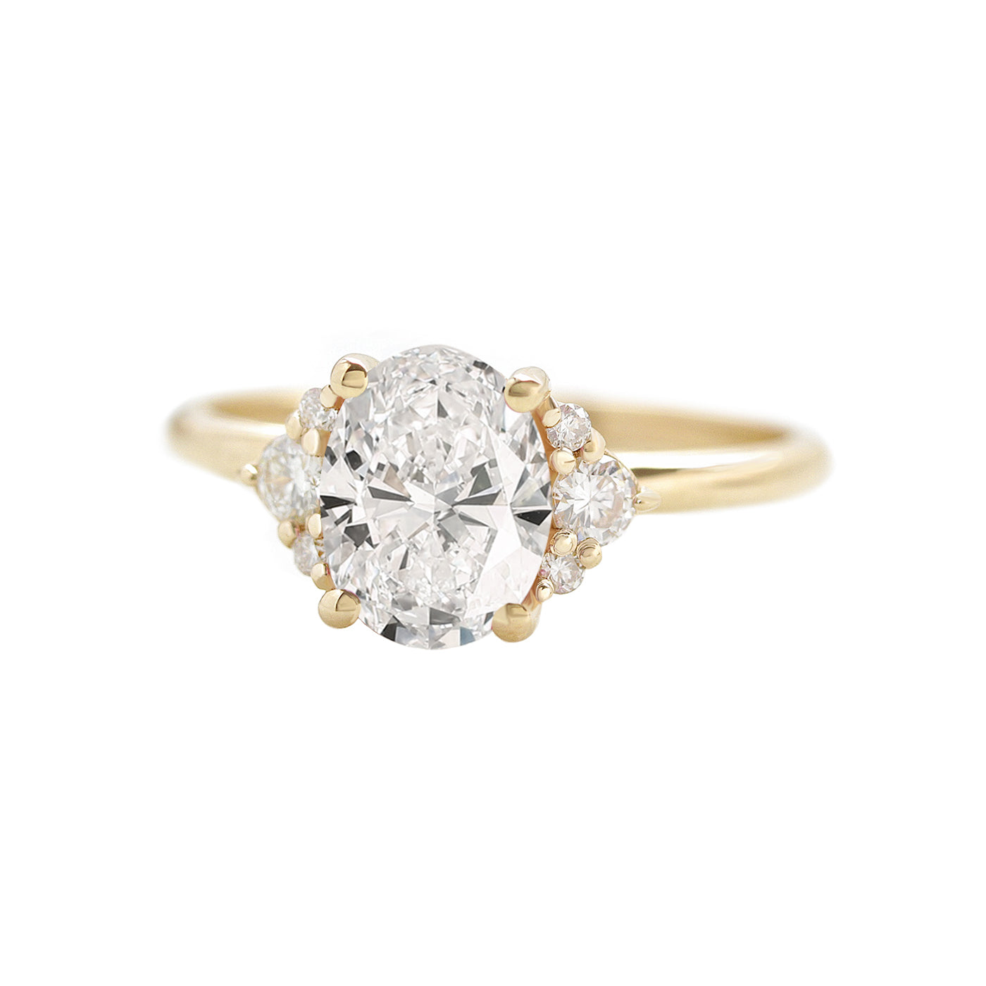 Oval Diamond Simple and Elegant Engagement Ring, Isabella ♥