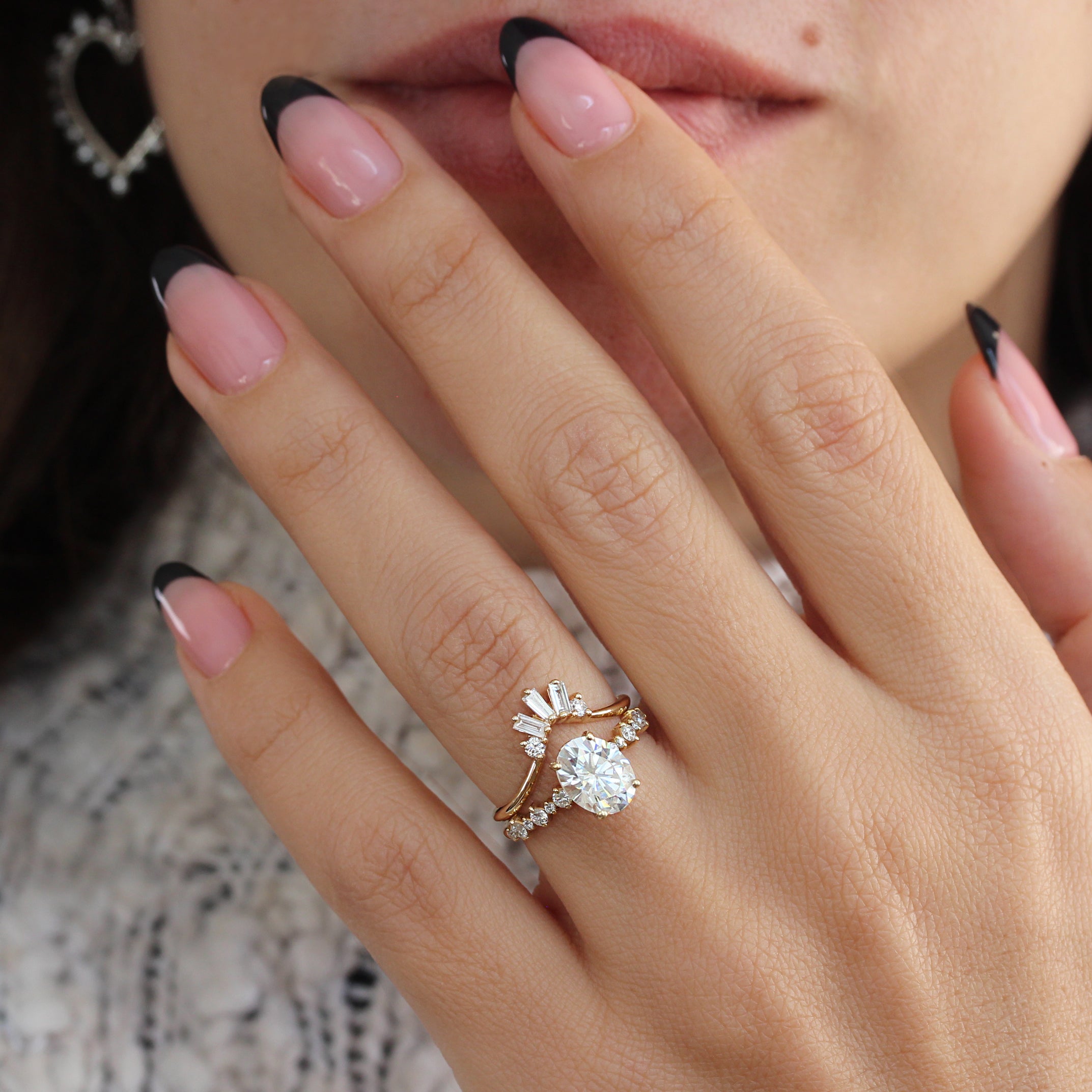 Tappers Diamond Nesting Wedding Ring, Malka ♥