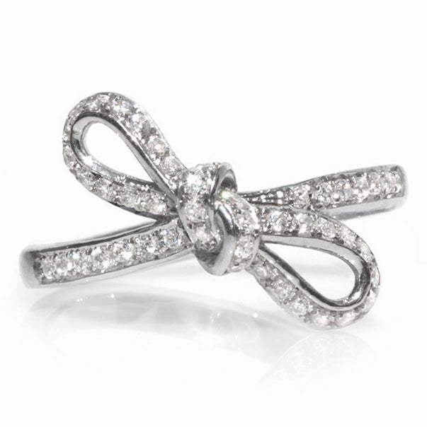 Bow Diamond Wedding Ring