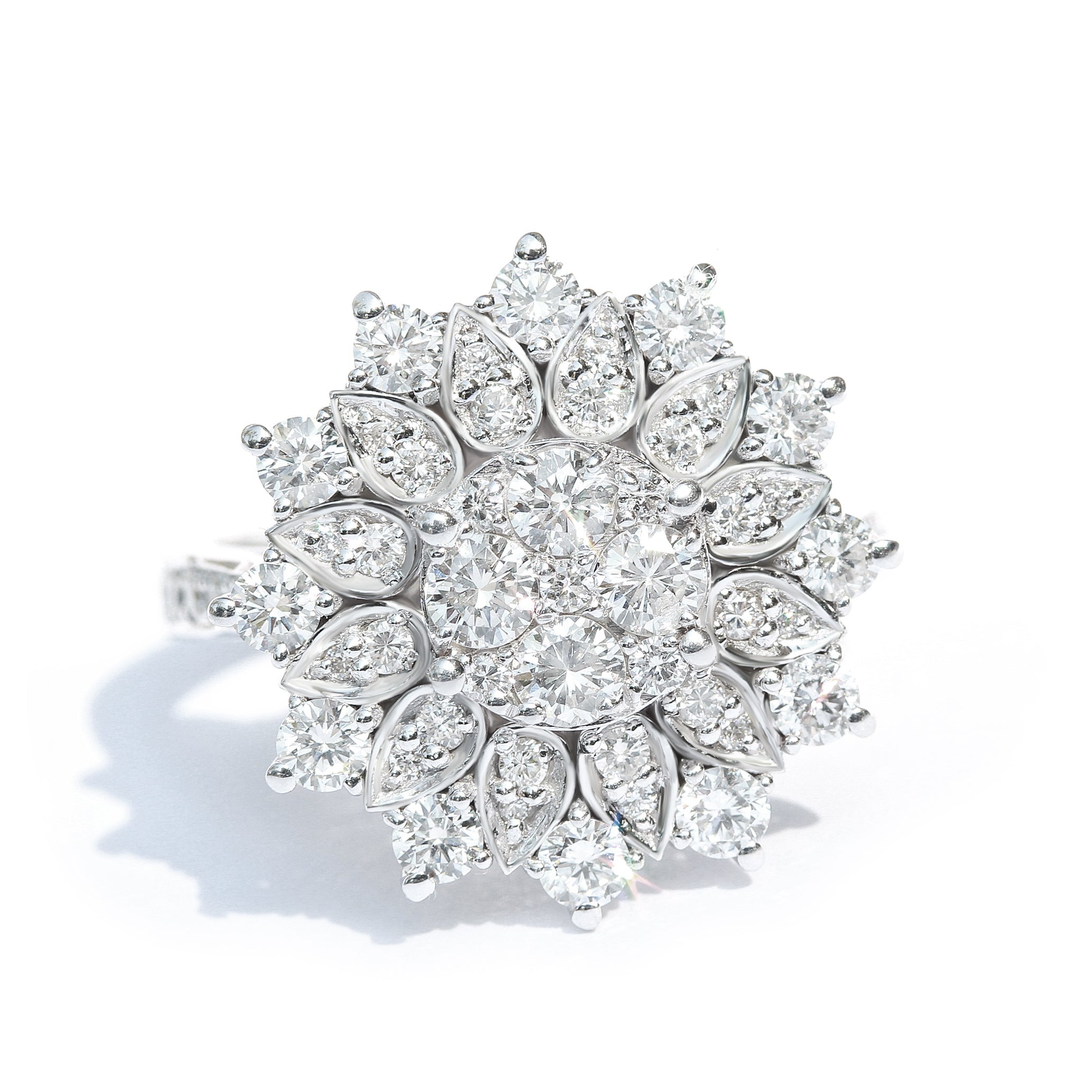 Double Halo Mandala Statement Engagement Ring - Smadar ♥