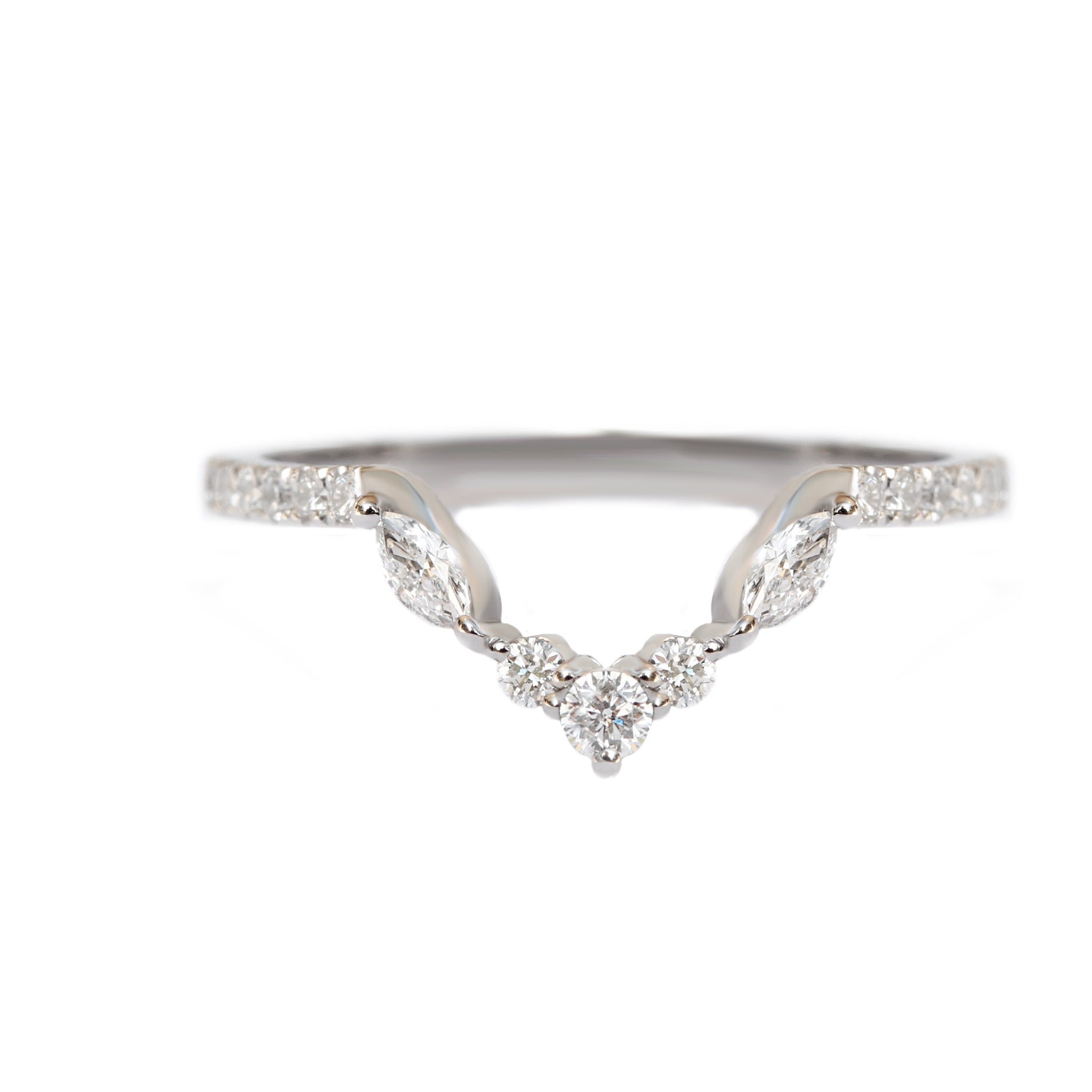 U Curve Nesting Wedding Band, Stephanie ♥