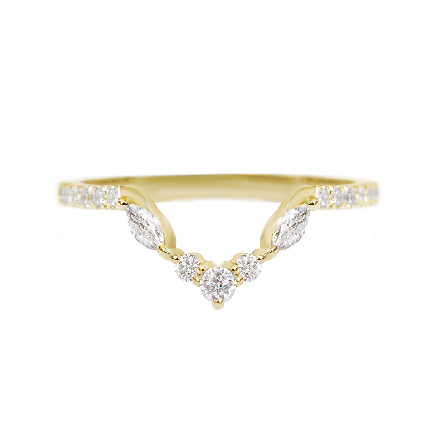 U Curve Nesting Wedding Band, Stephanie ♥