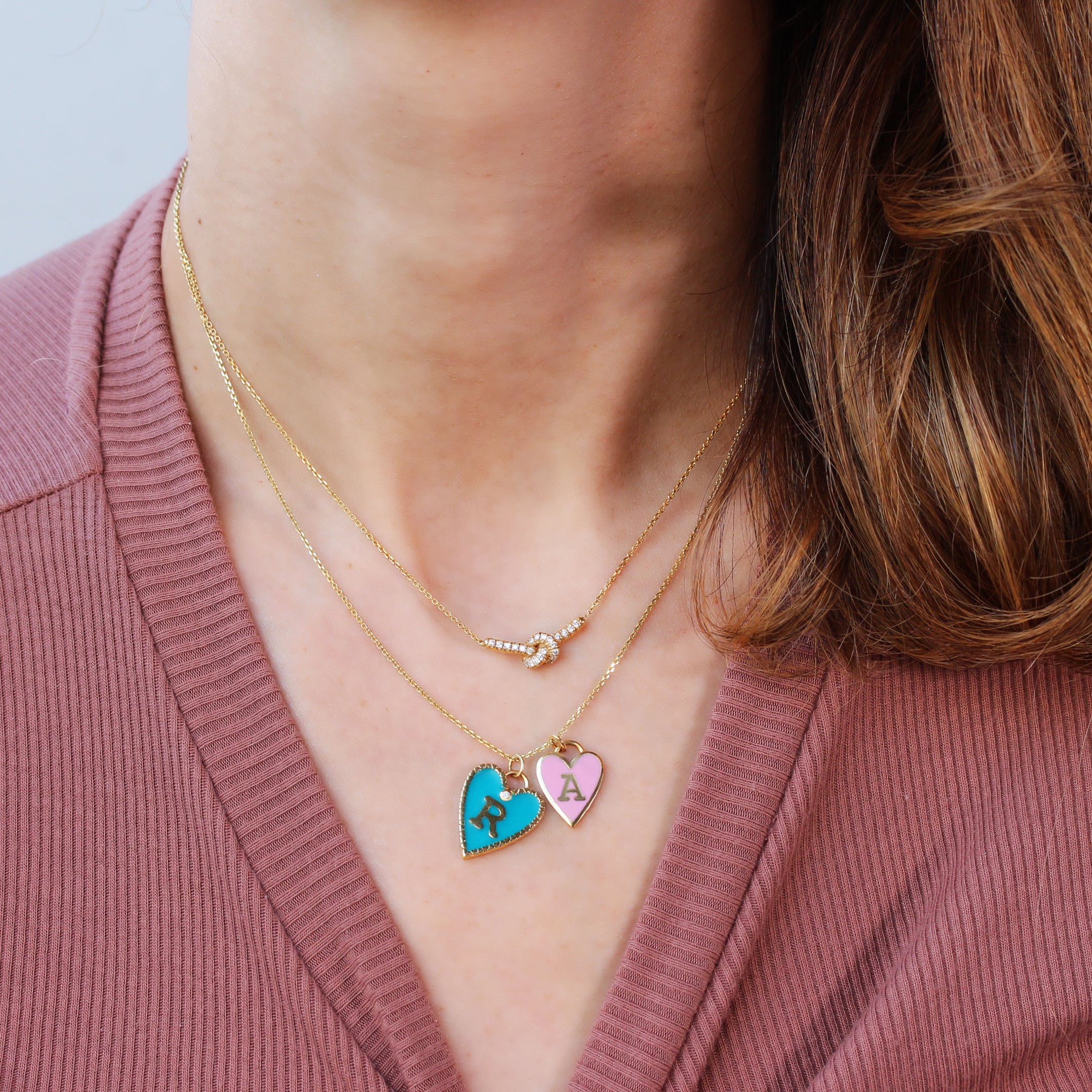 Large Initial Enamel Heart