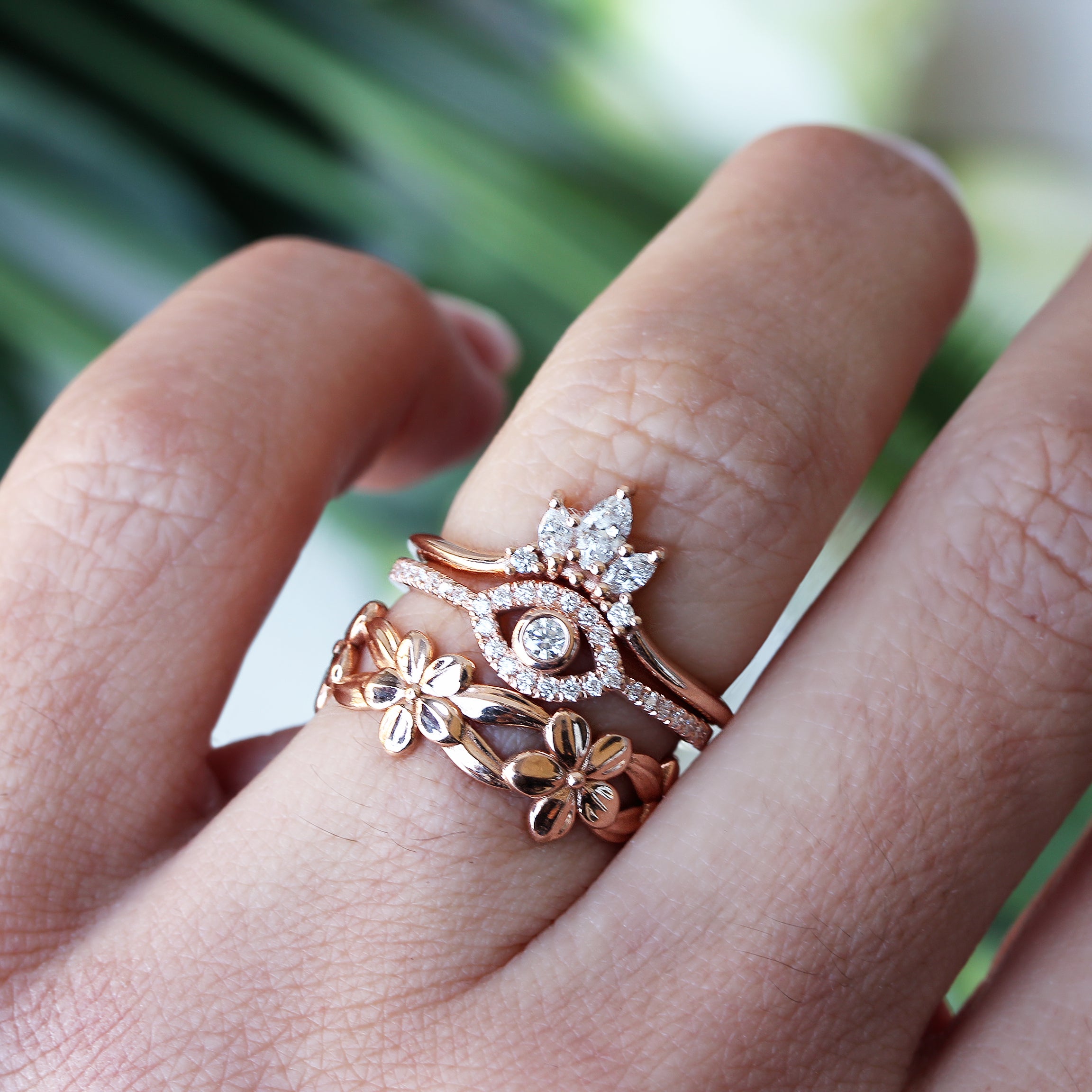 Evil eye diamond ring - sillyshinydiamonds