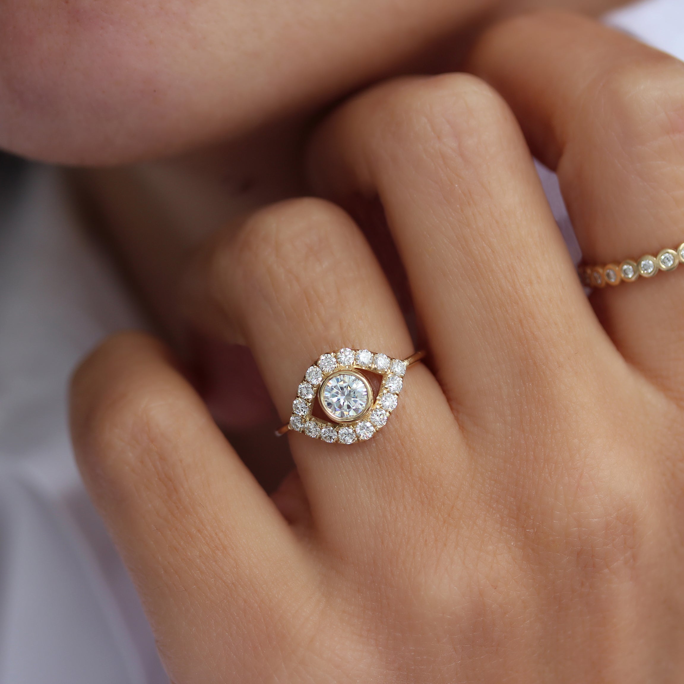 Evil Eye Jumbo Diamond ring