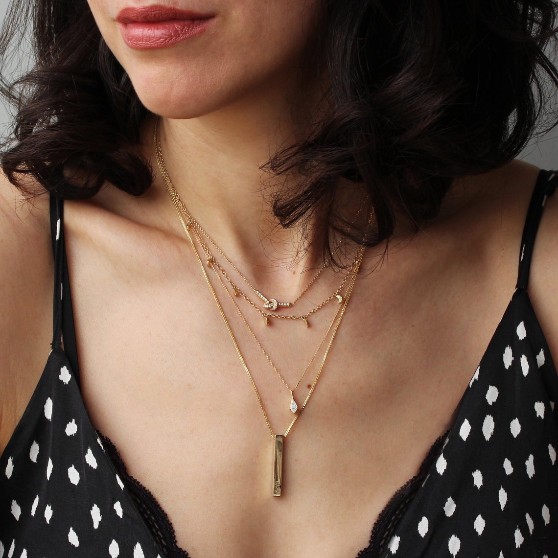 40mm X 4mm personalized name charm necklace - sillyshinydiamonds