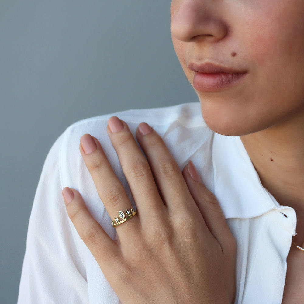Marquise Crown Tiara, Unique Engagement Ring - sillyshinydiamonds