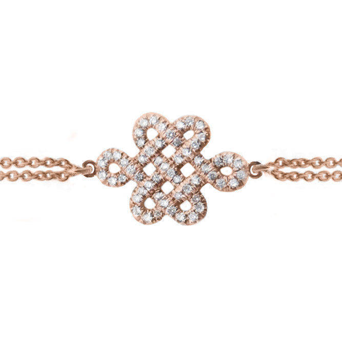 Endless Love Knot Diamond Bracelet - sillyshinydiamonds