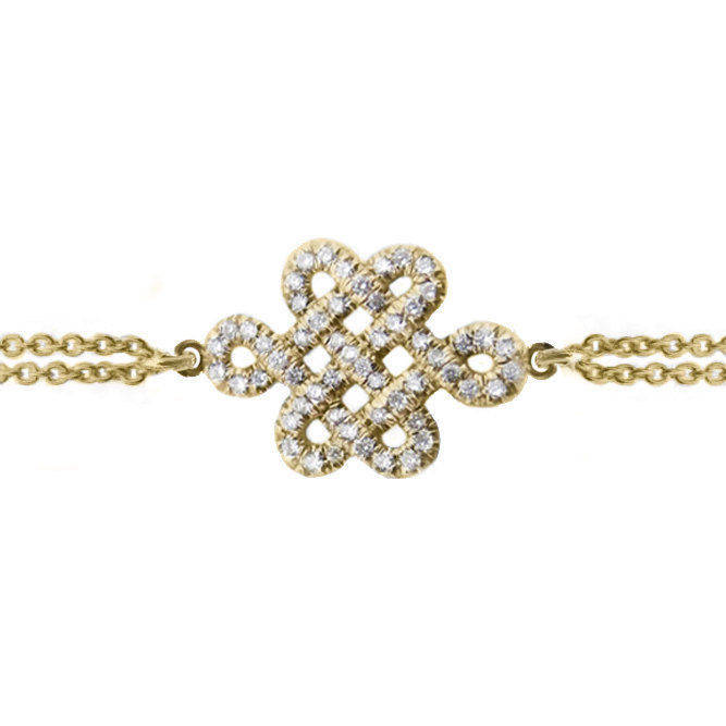 Endless Love Knot Diamond Bracelet - sillyshinydiamonds