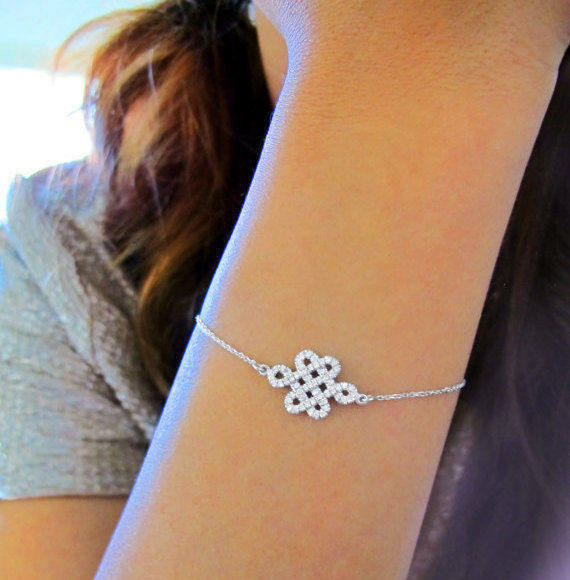 Endless Love Knot Diamond Bracelet - sillyshinydiamonds