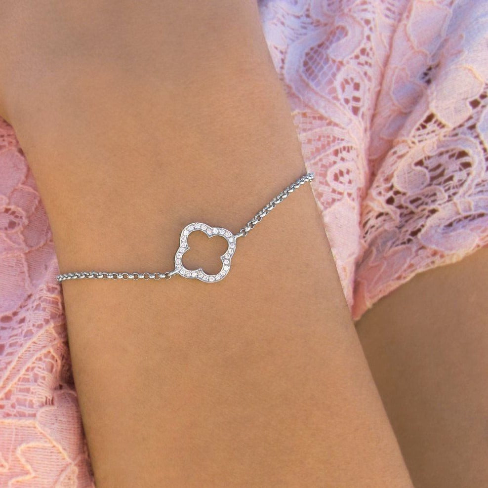 Clover Diamond Bracelet - sillyshinydiamonds