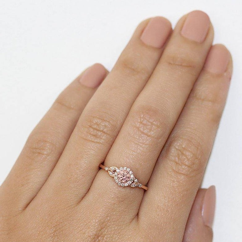 Rome Tourmaline & Diamonds Engagement Ring - sillyshinydiamonds