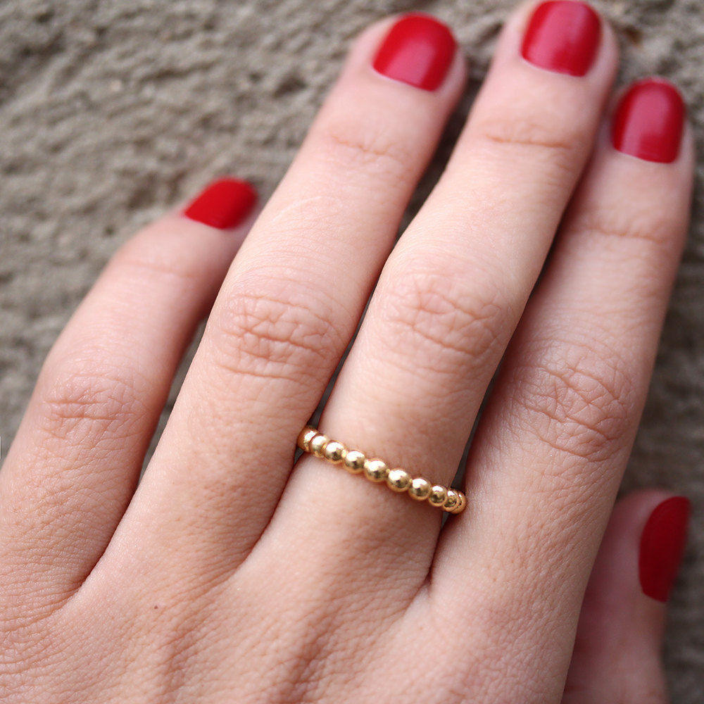 Gold Bubbles Wedding Band - sillyshinydiamonds