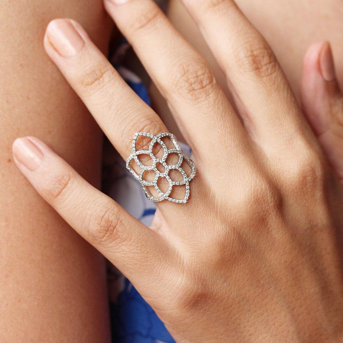 Dream Catcher Lace Diamond Ring - sillyshinydiamonds