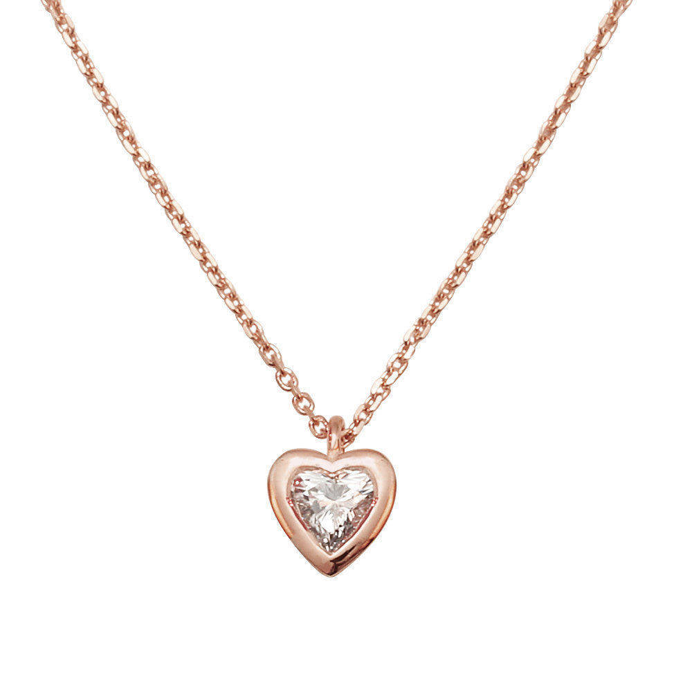 Heart Diamond Pendant Necklace - sillyshinydiamonds