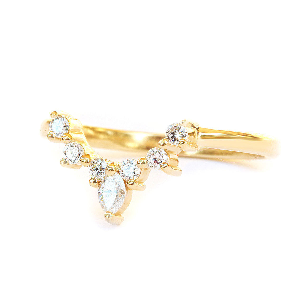 Valentia & Romi 0.55 carat Diamond Unique Engagement Rings Set - sillyshinydiamonds