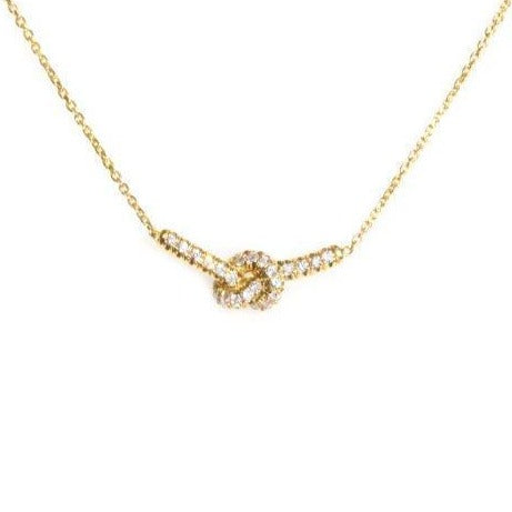 Forget Me Knot Diamond Necklace - sillyshinydiamonds