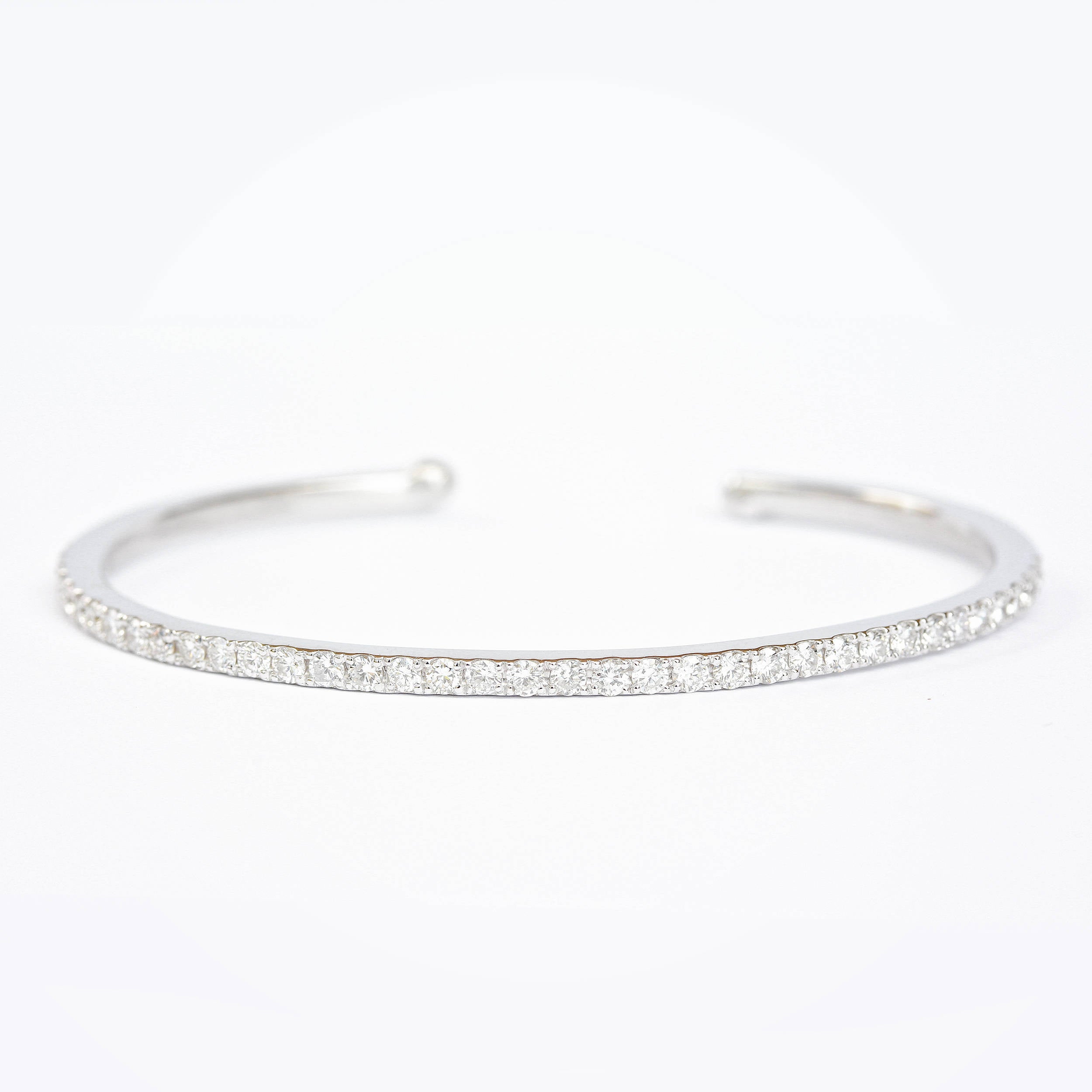 Pave Diamonds Cuff Bangle 1.35ct - sillyshinydiamonds