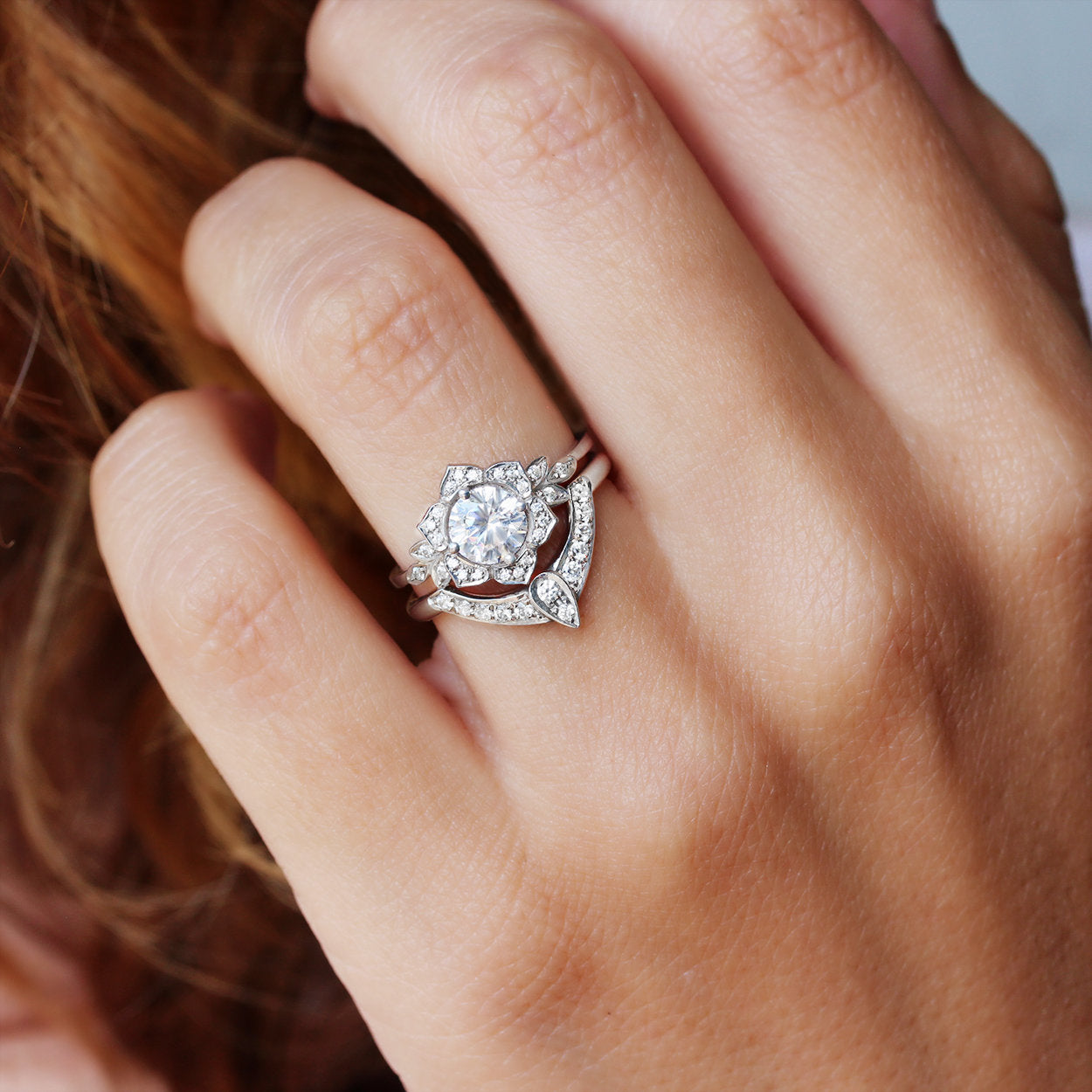 The 3rd Eye Nesting Diamond Wedding Ring - sillyshinydiamonds