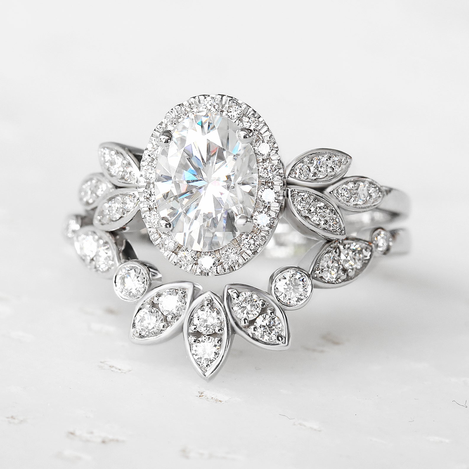 Leaves ornament chevron wedding band - sillyshinydiamonds