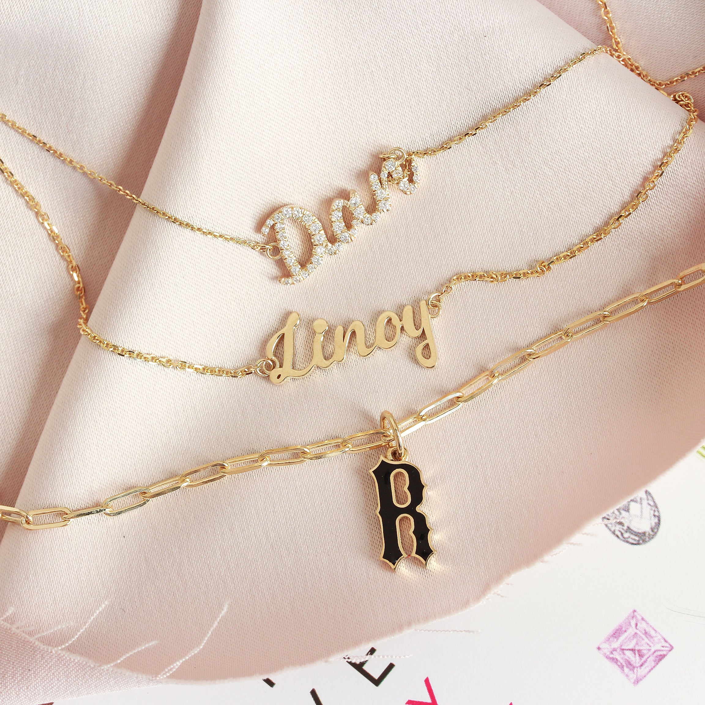 Pave Name Diamond Necklace