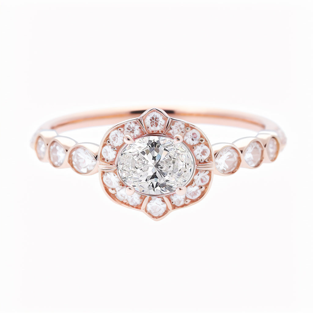 Oval Diamond Ring, Marigold ♥