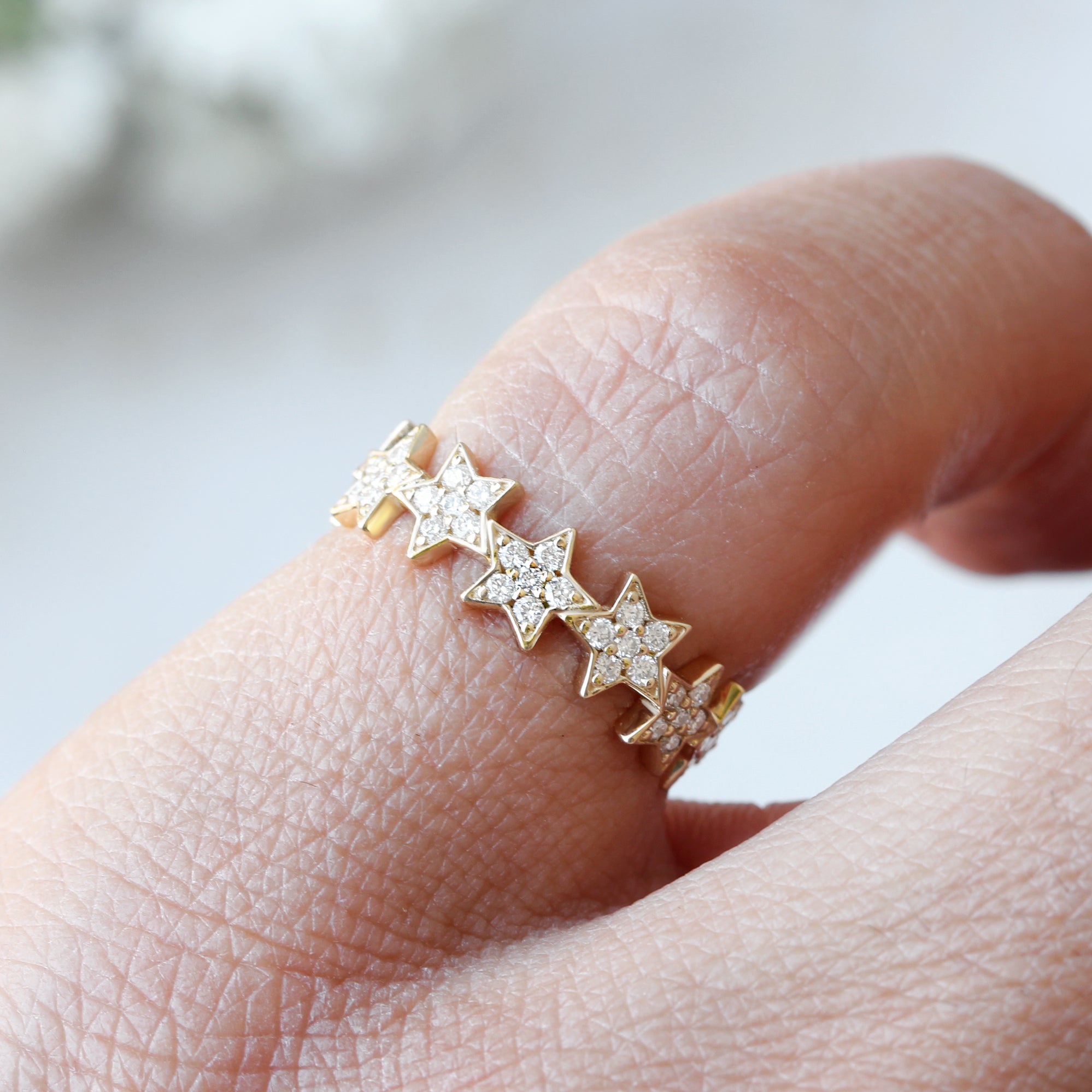 Eternity Stars Diamond Ring - sillyshinydiamonds