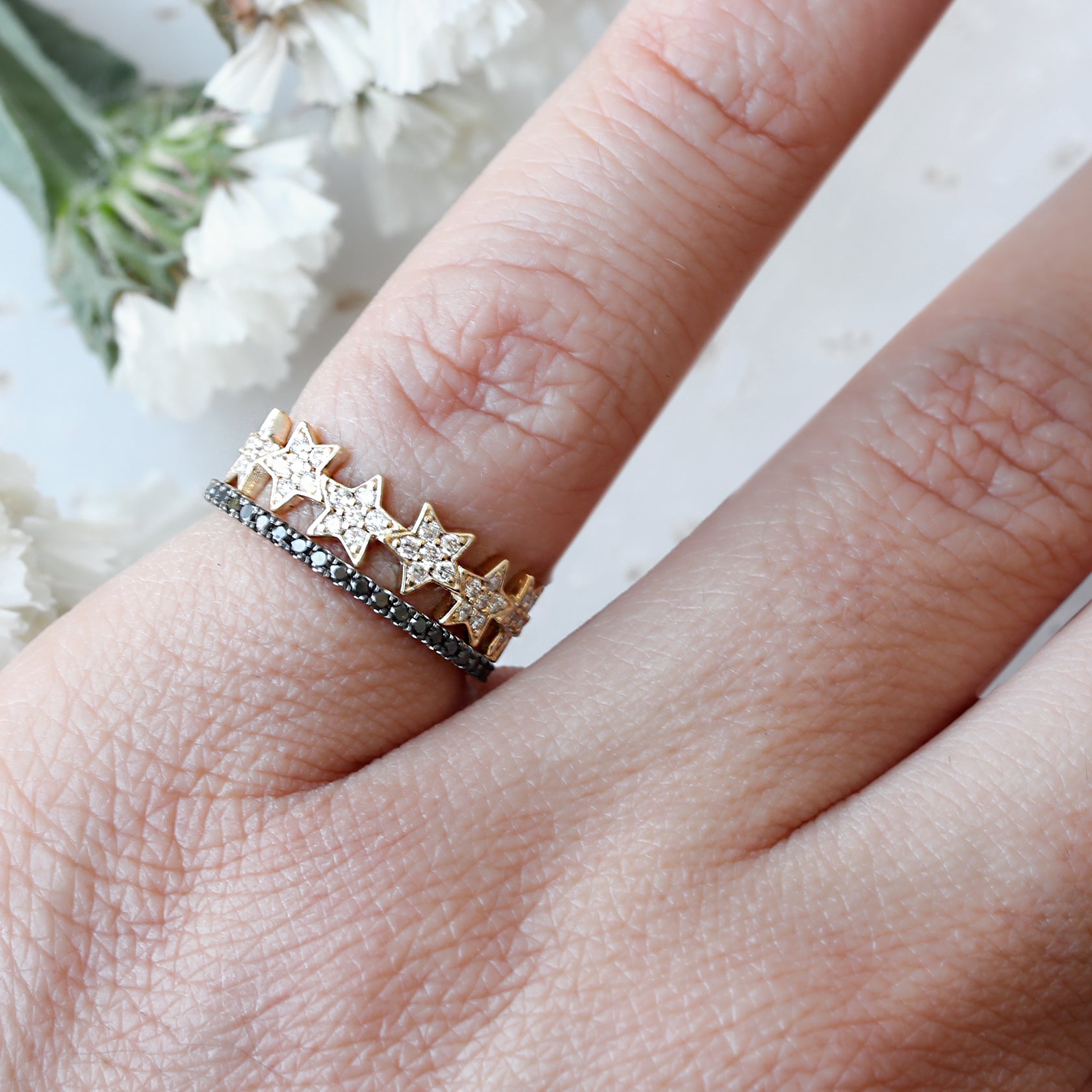 Eternity Stars Diamond Ring - sillyshinydiamonds