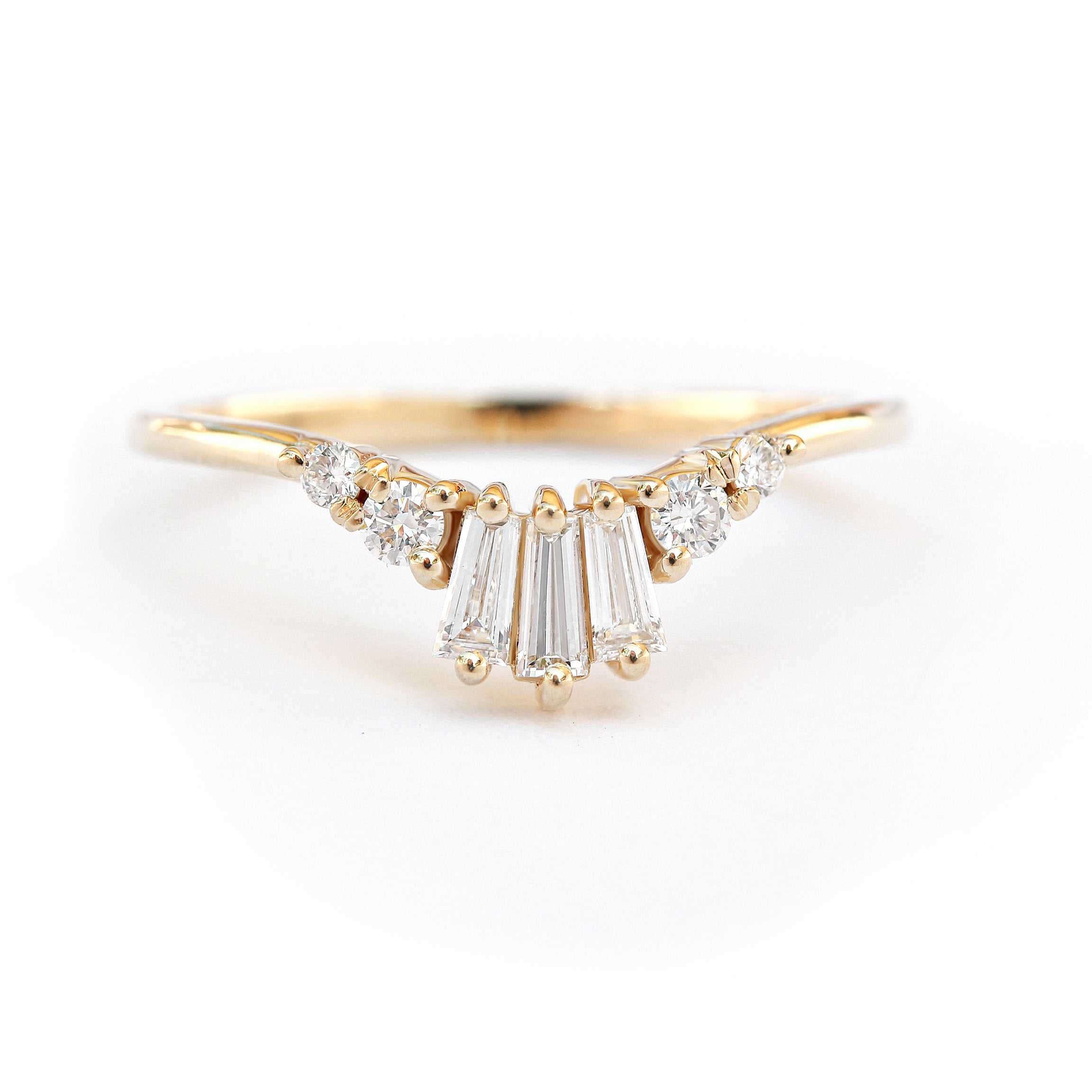 Cluster diamond wedding band, Tapie ♥