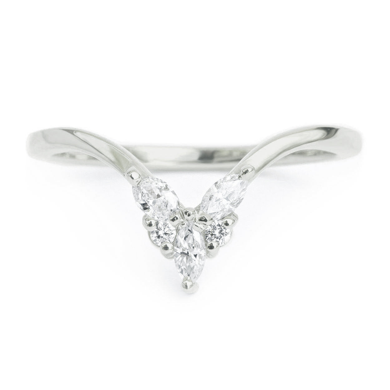 Gold & Diamonds Deep V Chevron Nesting Ring Cupid ♥